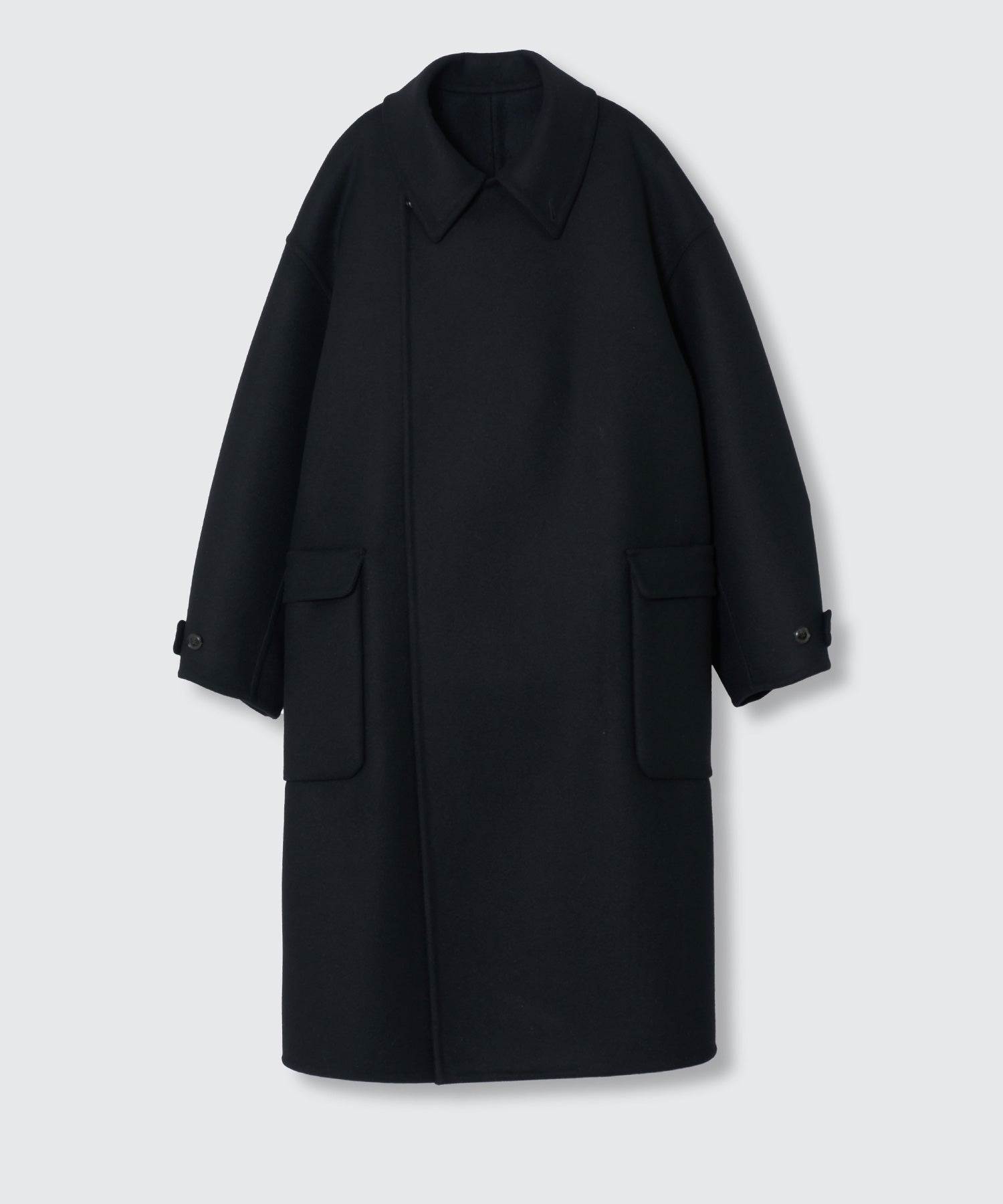 YOKE(ヨーク)】 Wool Cashmere Double Breasted Rever Coat｜PARIGOT