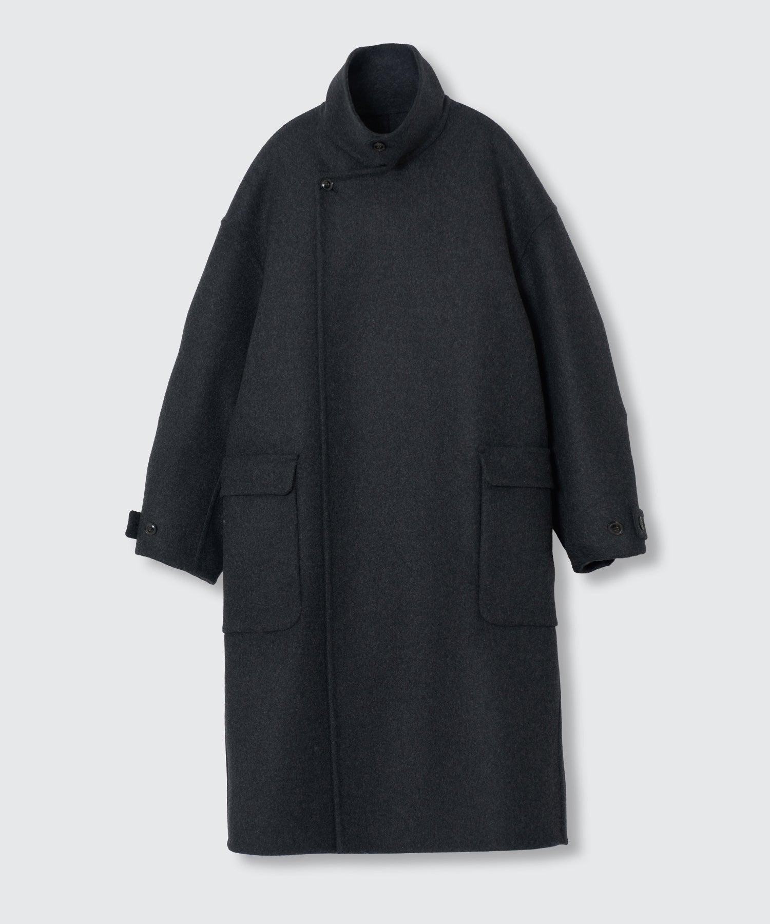 YOKE(ヨーク)】 Wool Cashmere Double Breasted Rever Coat｜PARIGOT