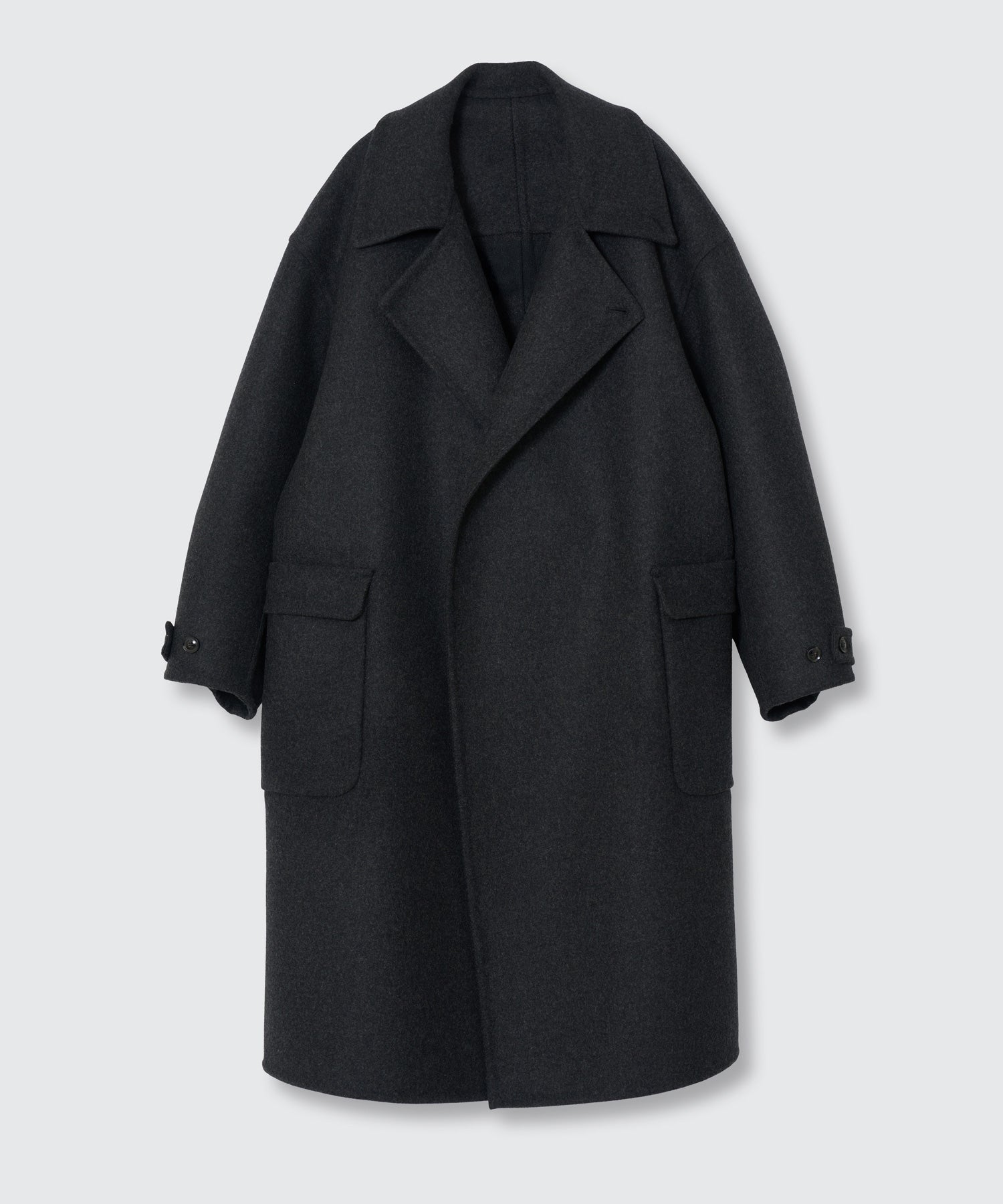 ジャケット・アウター YOKE REVERSIBLE DOUBLE BREASTED COAT YOKE(ヨーク)】 Wool Cashmere Double Breasted Rever Coat｜PARIGOT
