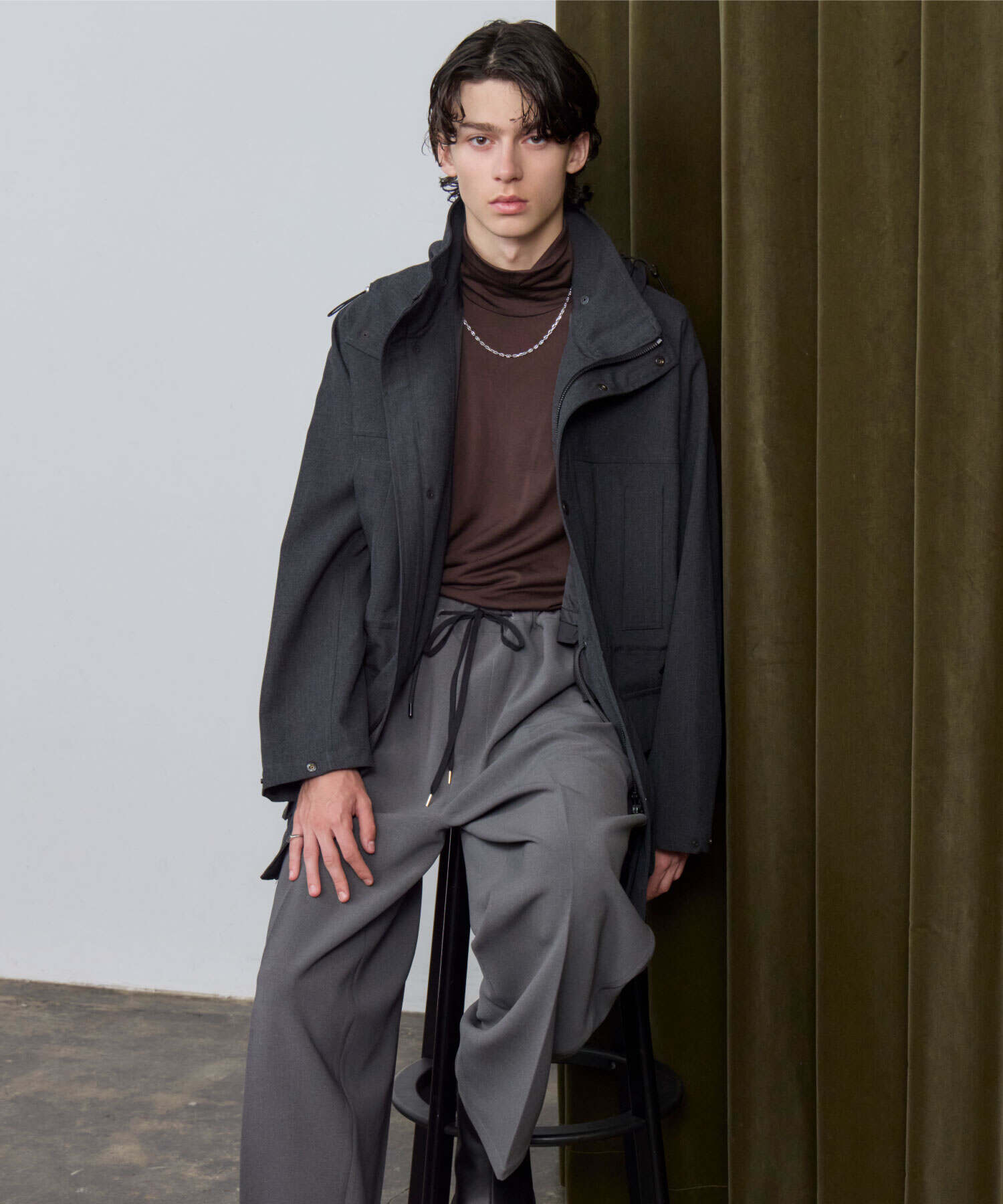 MARKAWARE(マーカウェア)】 Super 160s Wool Washable Knit / Relaxed