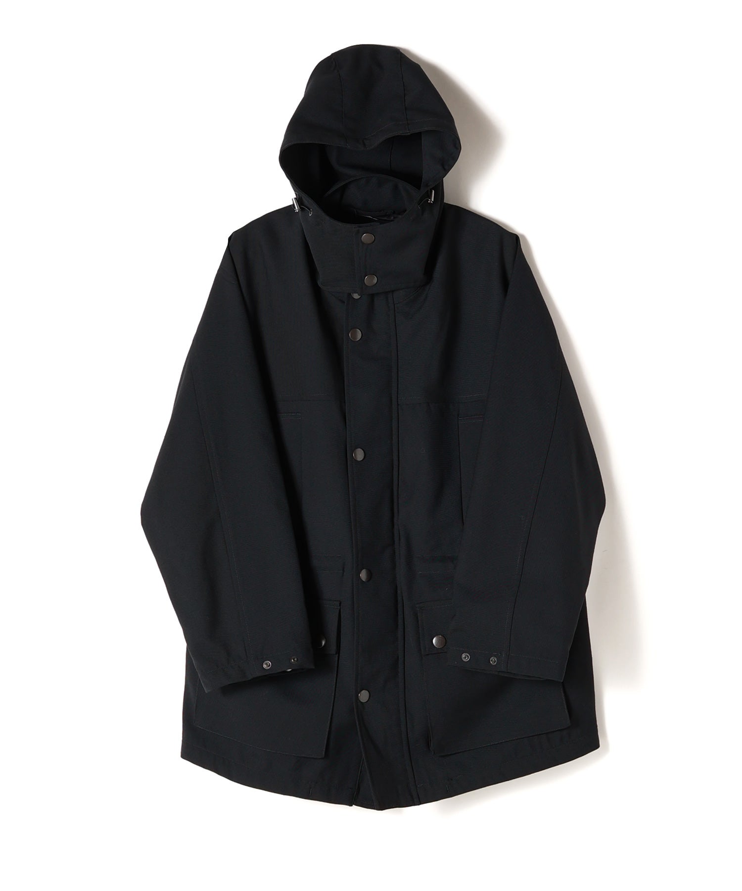 MARKAWARE ブラック マウンテンパーカー MARKAWARE(マーカウェア)】 Organic Wool Survival Cloth / Mountain