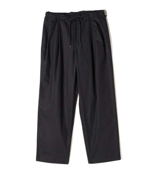 MARKAWARE Organic Cotton Survival Cloth® / Double Pleated Easy Trousers BLACKの商品物撮り画像