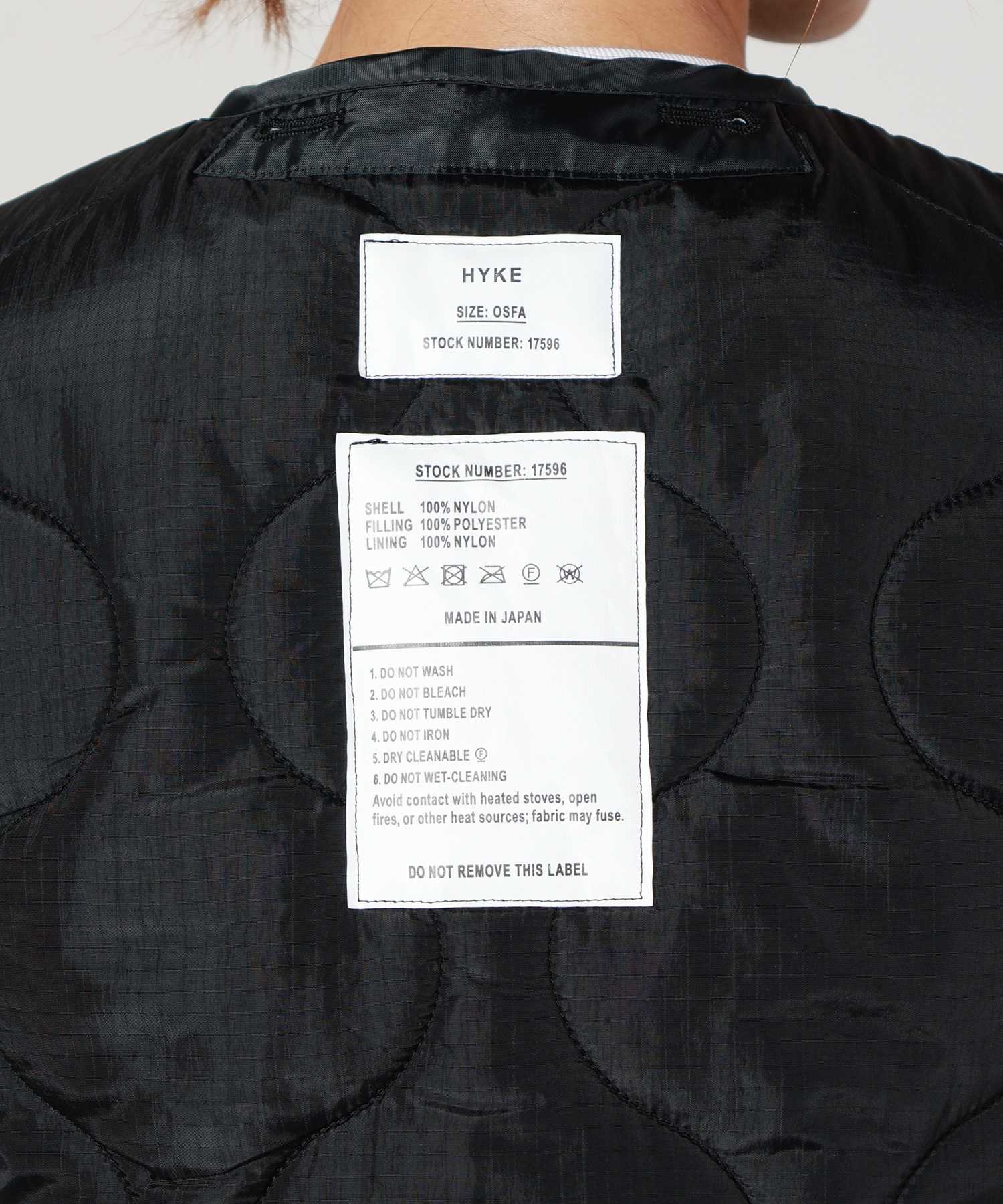 HYKE(ハイク)】 QUILTED CROPPED VEST｜PARIGOT ONLINE（パリゴ