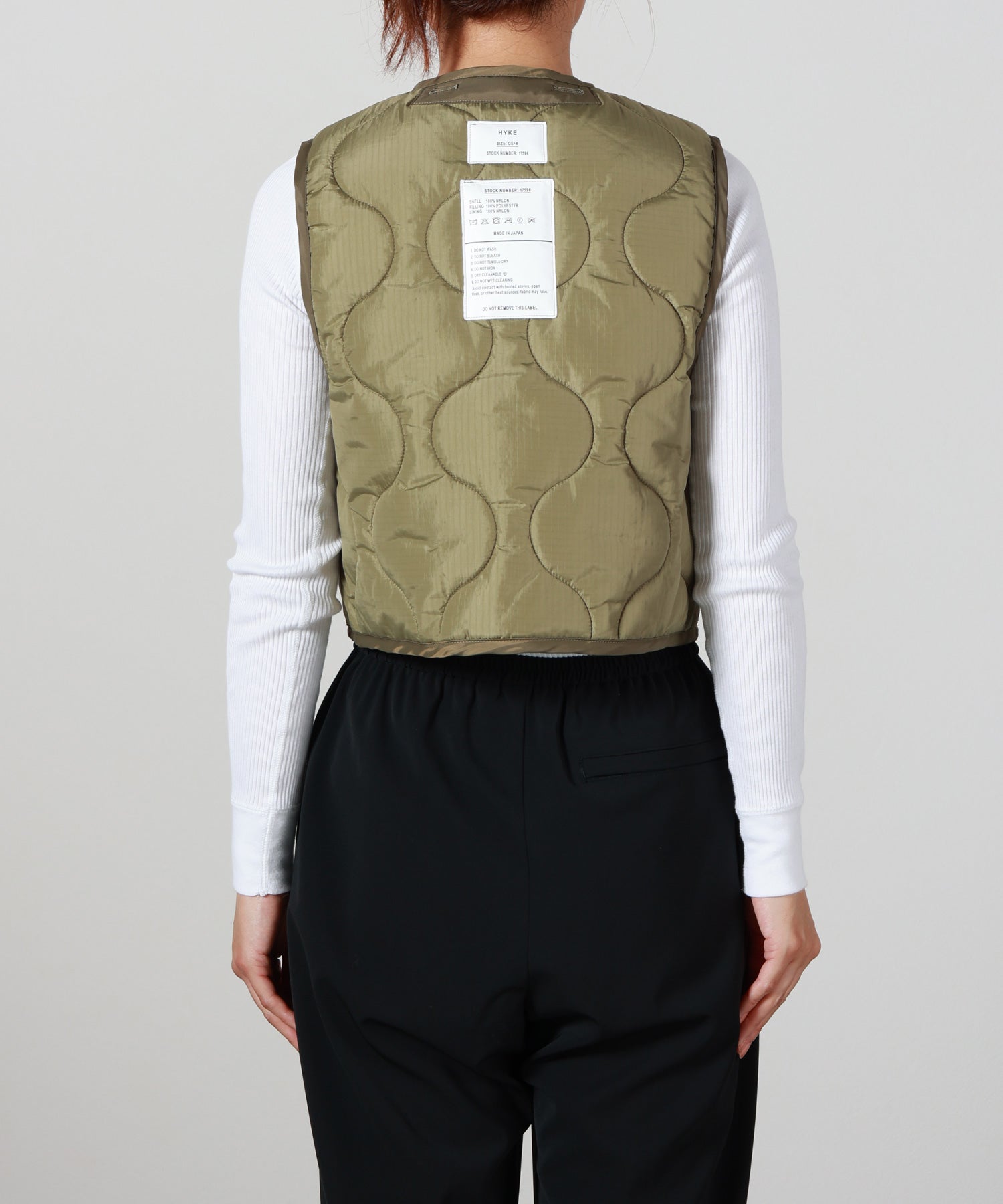 ジャケット・アウター HYKE QUILTED CROPPED VEST HYKE(ハイク)】 QUILTED CROPPED VEST｜PARIGOT ONLINE（パリゴ