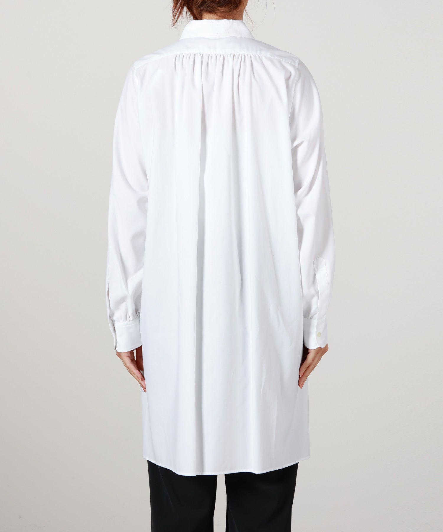 HYKE(ハイク)】 BROAD LONG SHIRT｜PARIGOT ONLINE（パリゴオンライン）