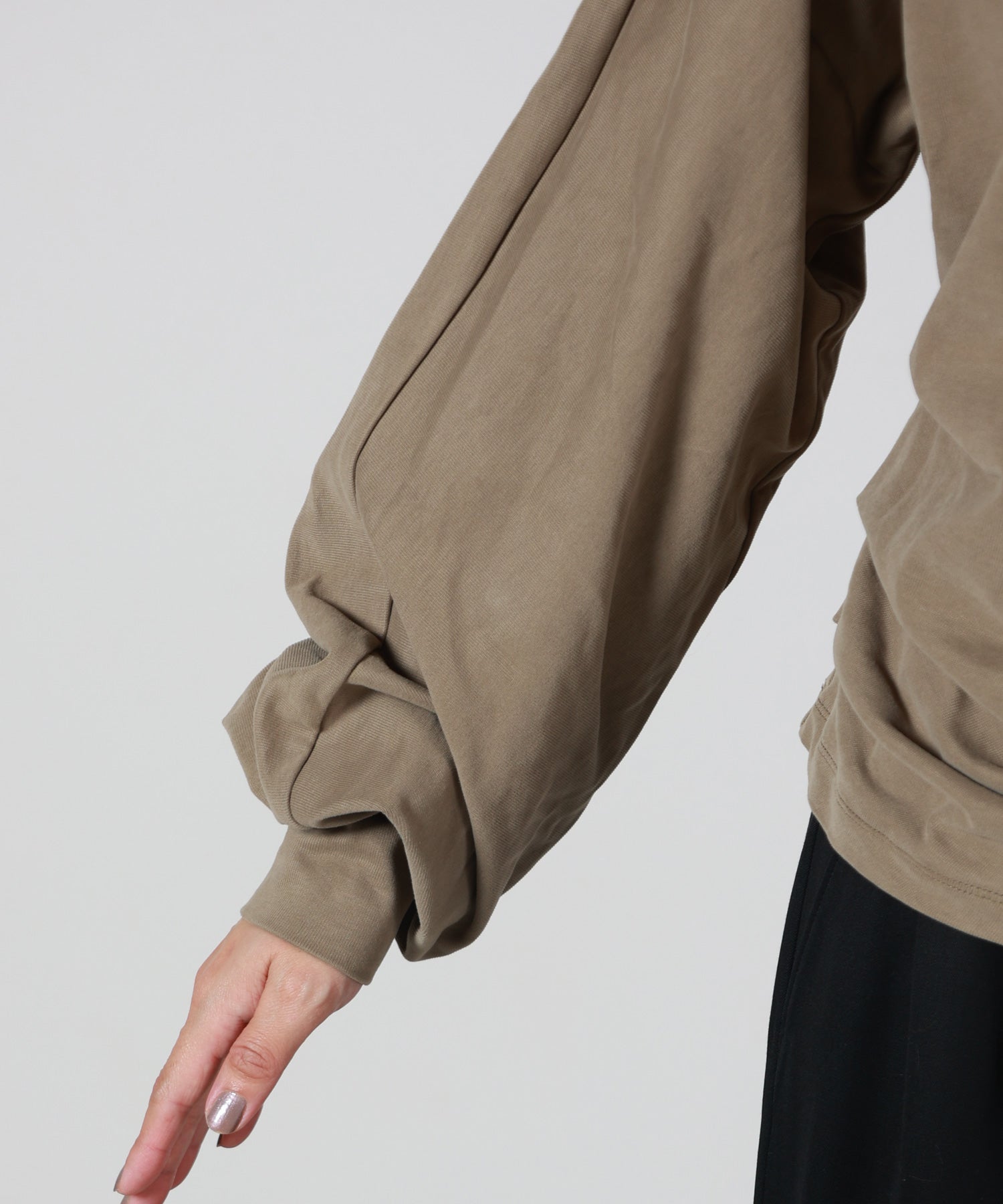 ぽん様 08sircus(08サーカス)】 Organic cotton jersey suede finish dolman