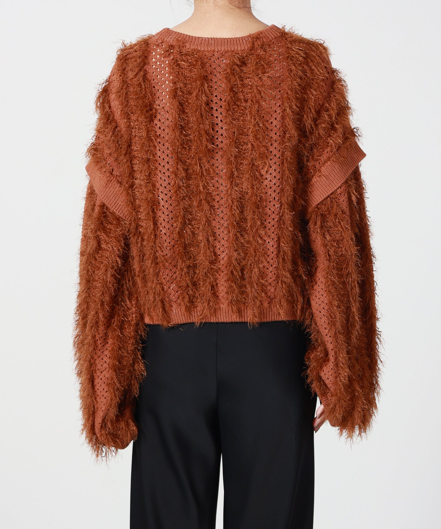 muller of yoshiokubo(ミュラーオブヨシオクボ)】 FUZZY KNIT TOP