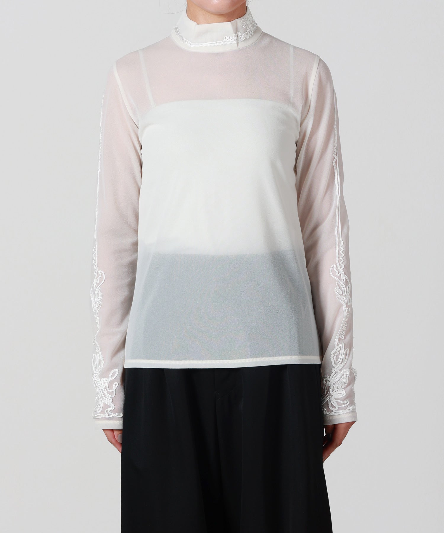 MURRAL(ミューラル)】 Scenery embroidery sheer top｜PARIGOT ONLINE