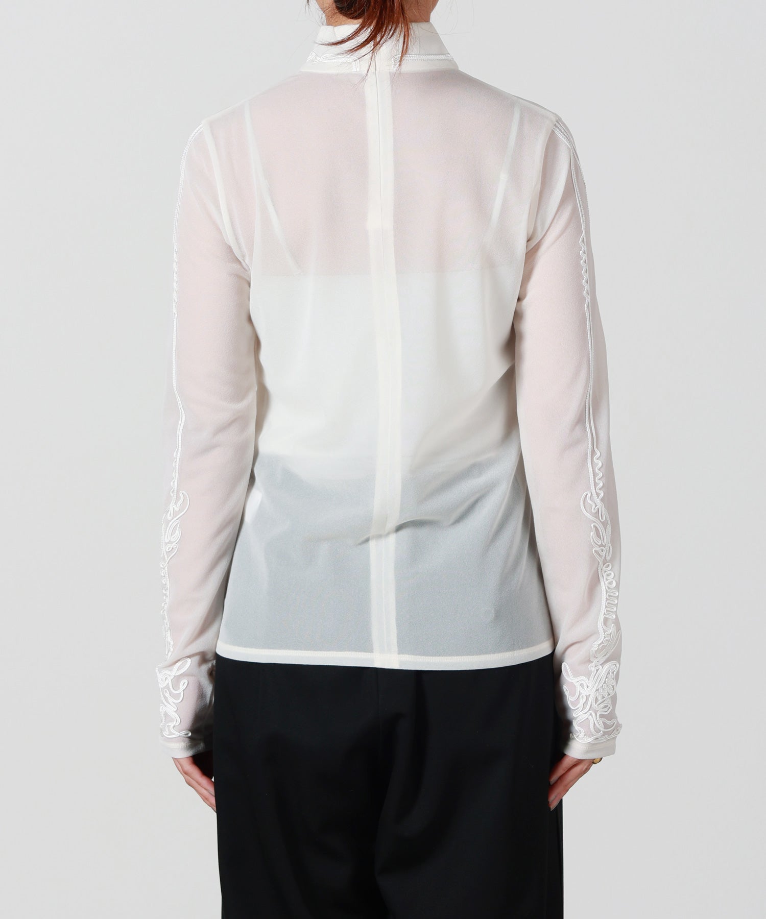 MURRAL(ミューラル)】 Scenery embroidery sheer top｜PARIGOT ONLINE