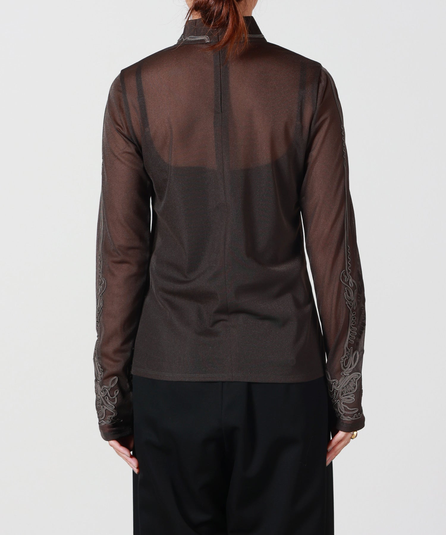 MURRAL(ミューラル)】 Scenery embroidery sheer top｜PARIGOT ONLINE
