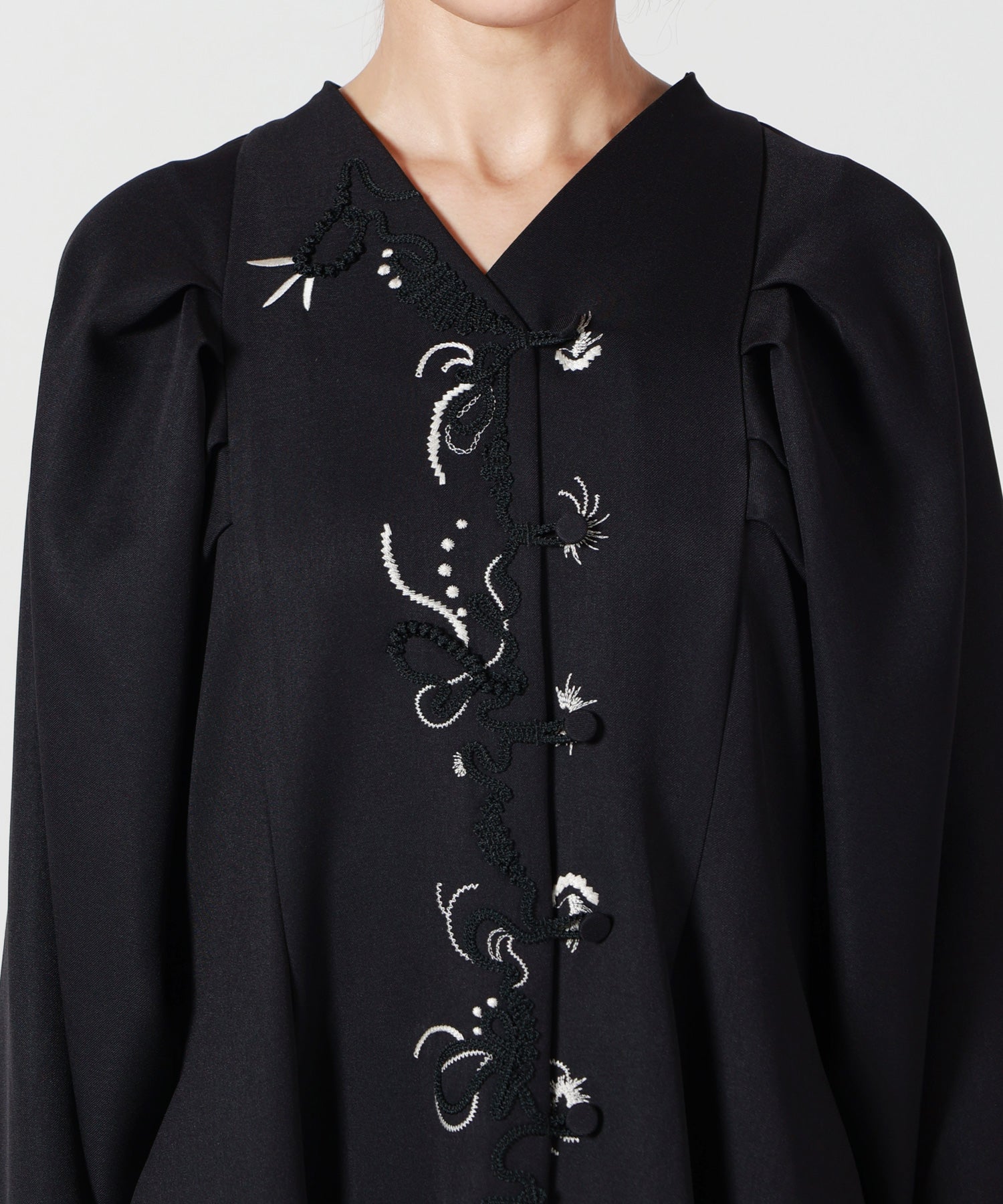 値下げ MURRAL 21ss 刺繍トップス MURRAL(ミューラル)】 Embroidered puff sleeve dress｜PARIGOT ONLINE