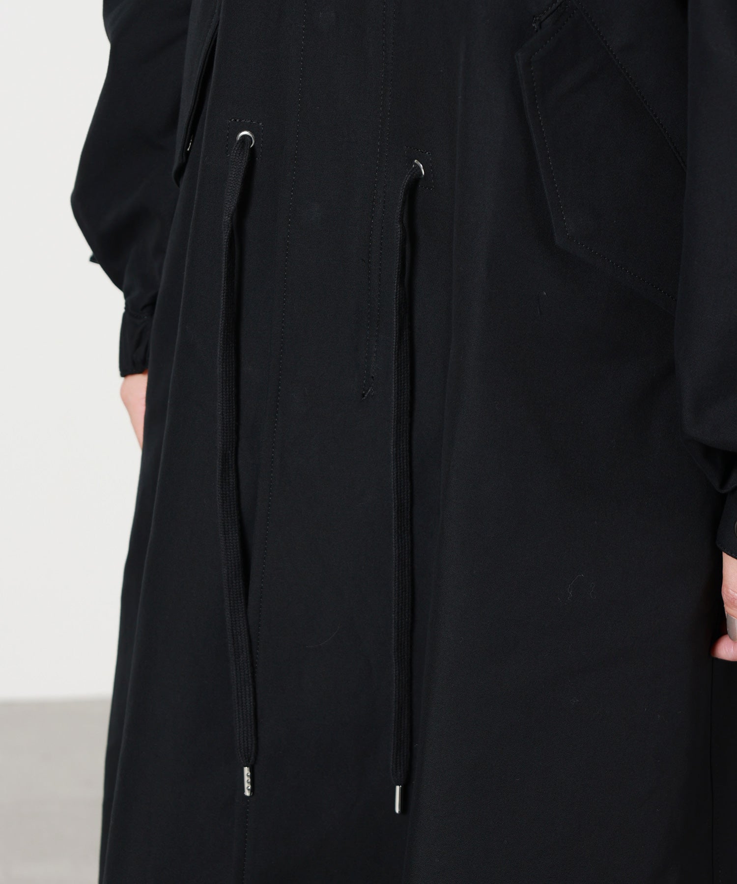 noir kei ninomiya(ノワール ケイニノミヤ)】 綿ギャバジンリボン