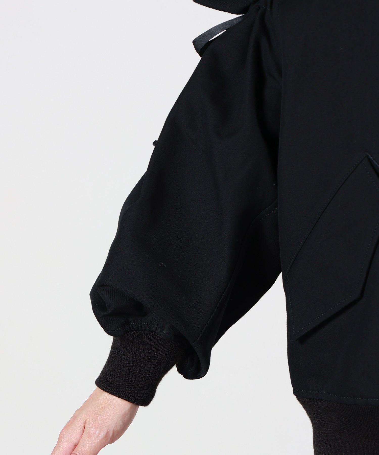 noir kei ninomiya(ノワール ケイニノミヤ)】 MA-1リボンジャケット