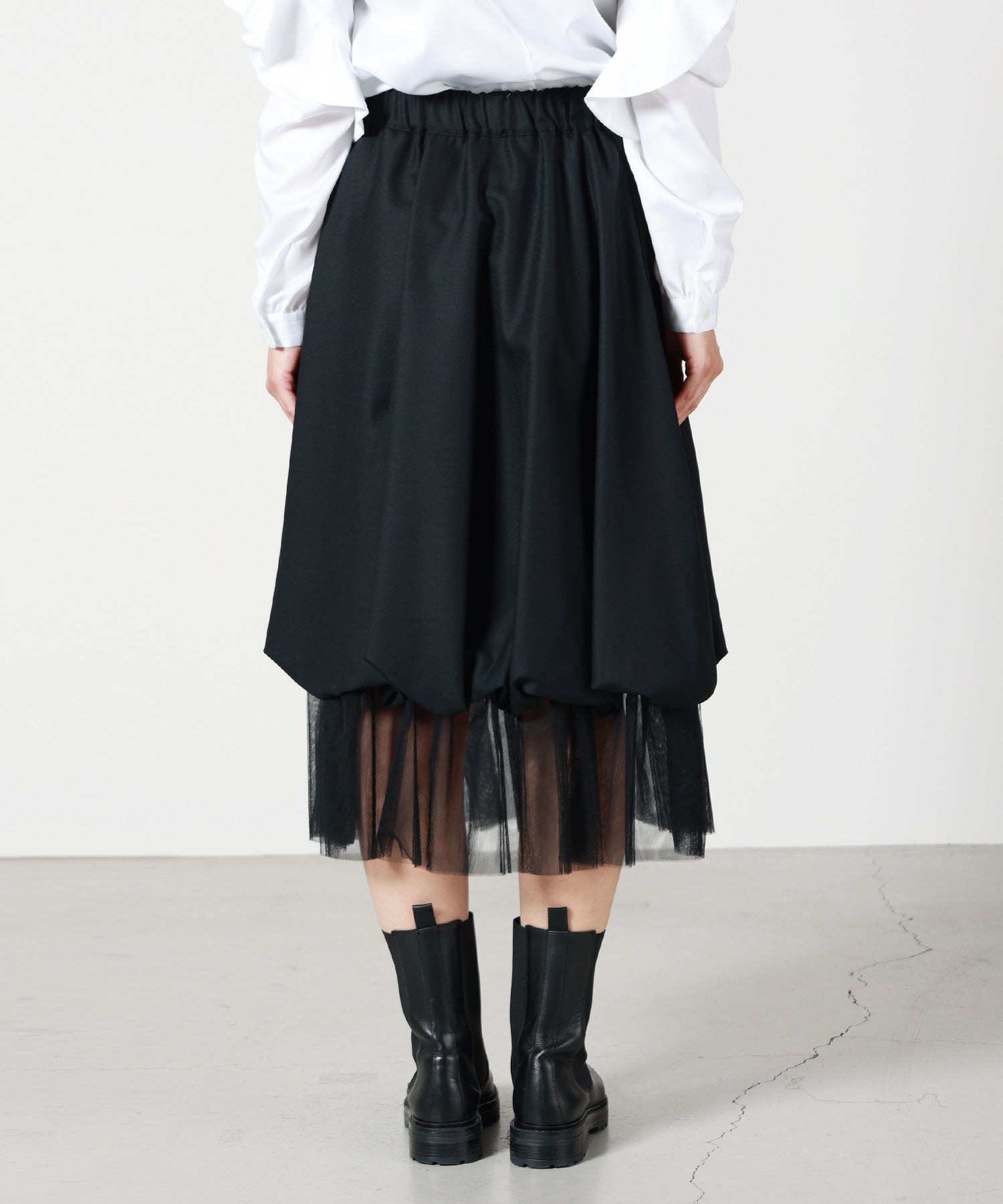 noir kei ninomiya(ノワール ケイニノミヤ)】 ウールギャバジン