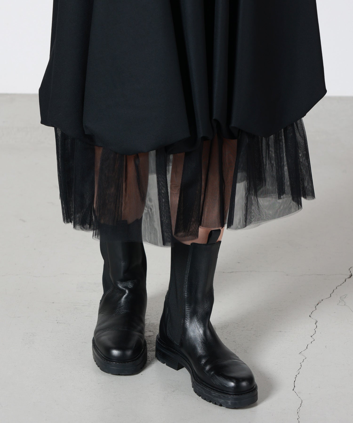 noir kei ninomiya(ノワール ケイニノミヤ)】 ウールギャバジン