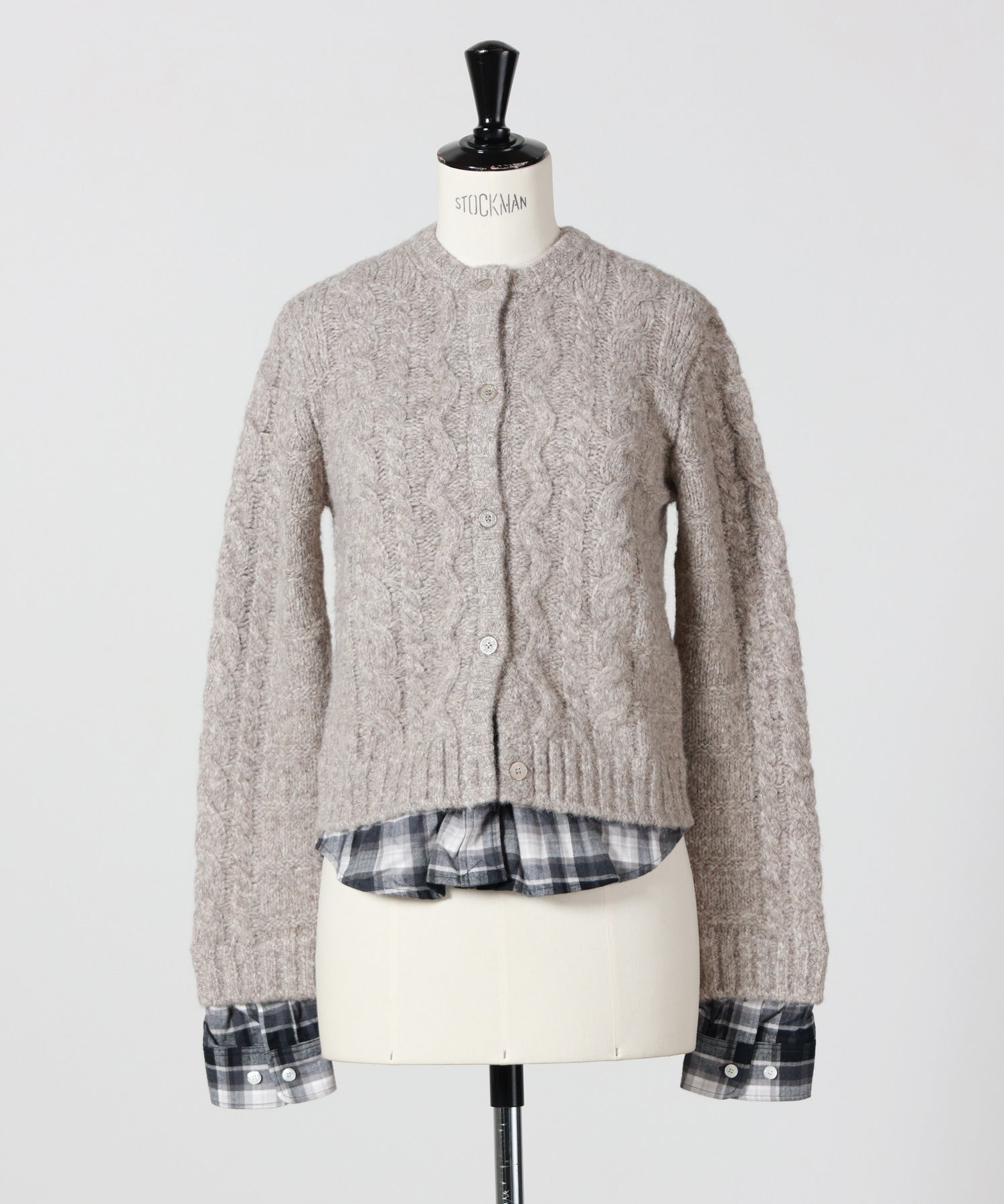 Acne Studios(アクネストゥディオズ)】 ケーブルニットカーディガン