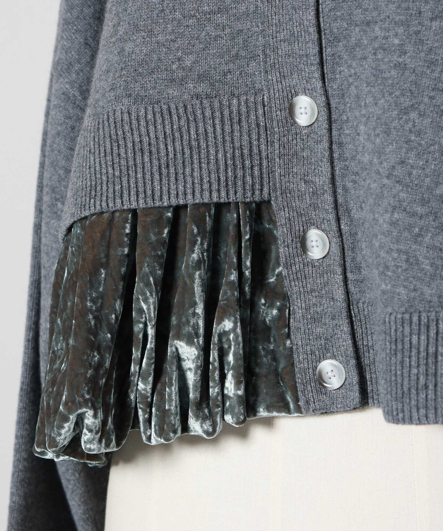 ENFOLD エンフォルド ニットカーディガン グレー ENFOLD(エンフォルド)】 BALLOON CARDIGAN｜PARIGOT ONLINE（パリゴ