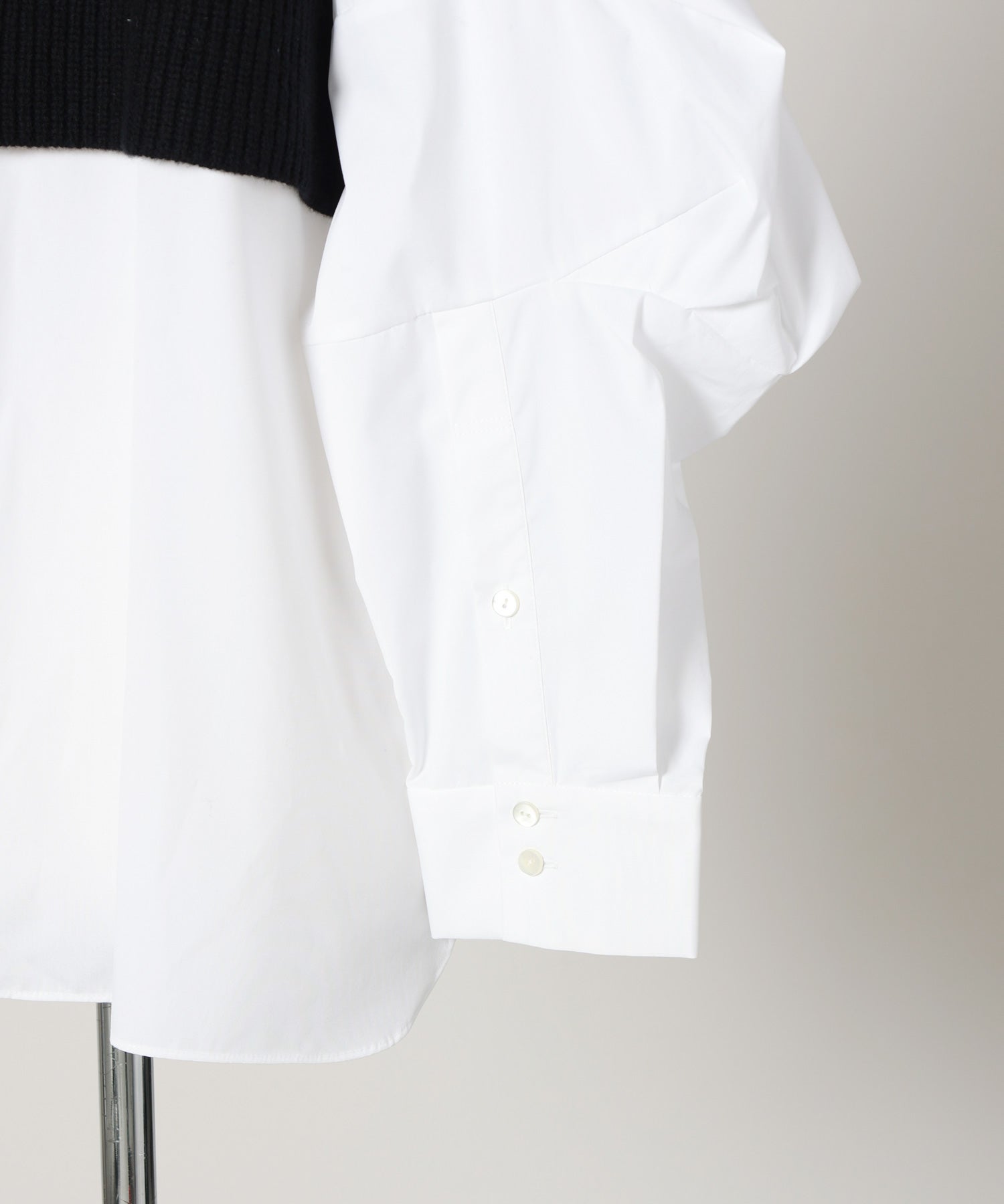 ENFOLD(エンフォルド)】 KNIT-DOCKING SHIRT｜PARIGOT ONLINE（パリゴ