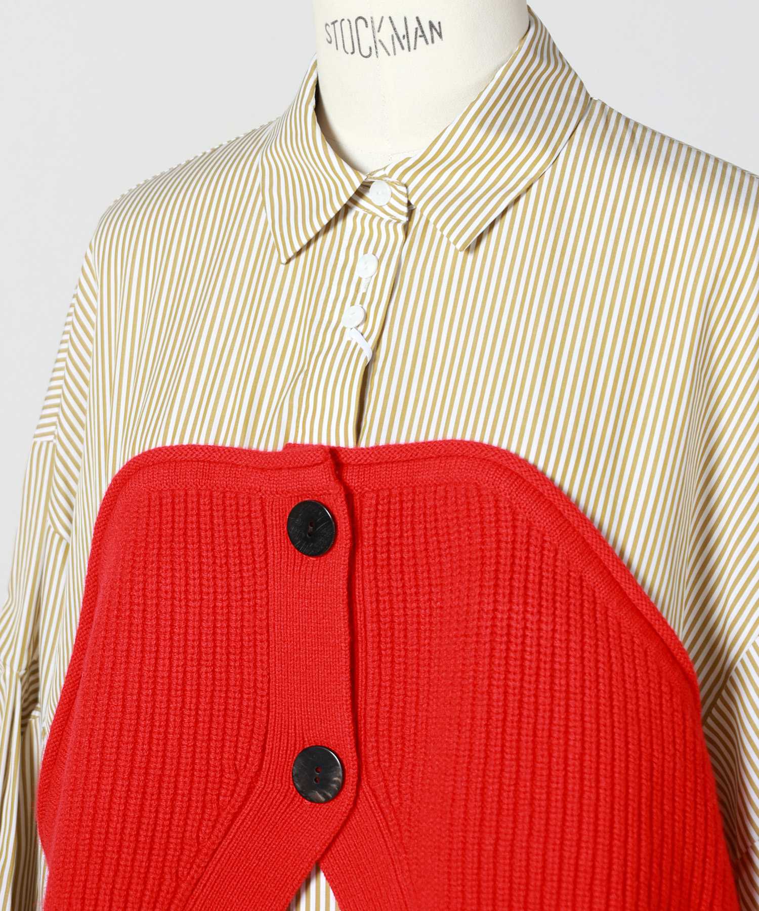 marin様フォロー割引商品　　　ENFOLD エンフォルド ドッキングトップス ENFOLD(エンフォルド)】 KNIT-DOCKING SHIRT｜PARIGOT ONLINE（パリゴ
