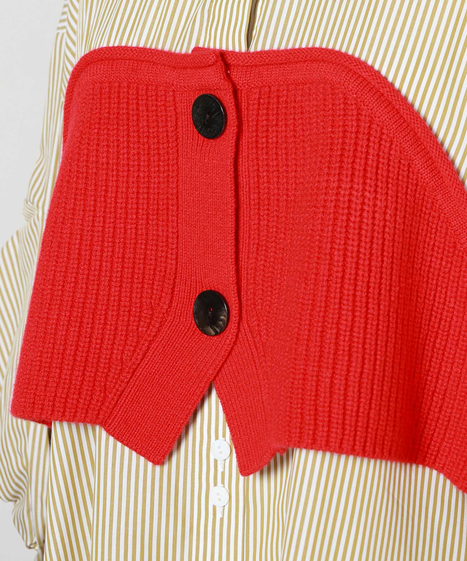 ENFOLD(エンフォルド)】 KNIT-DOCKING SHIRT｜PARIGOT ONLINE（パリゴ
