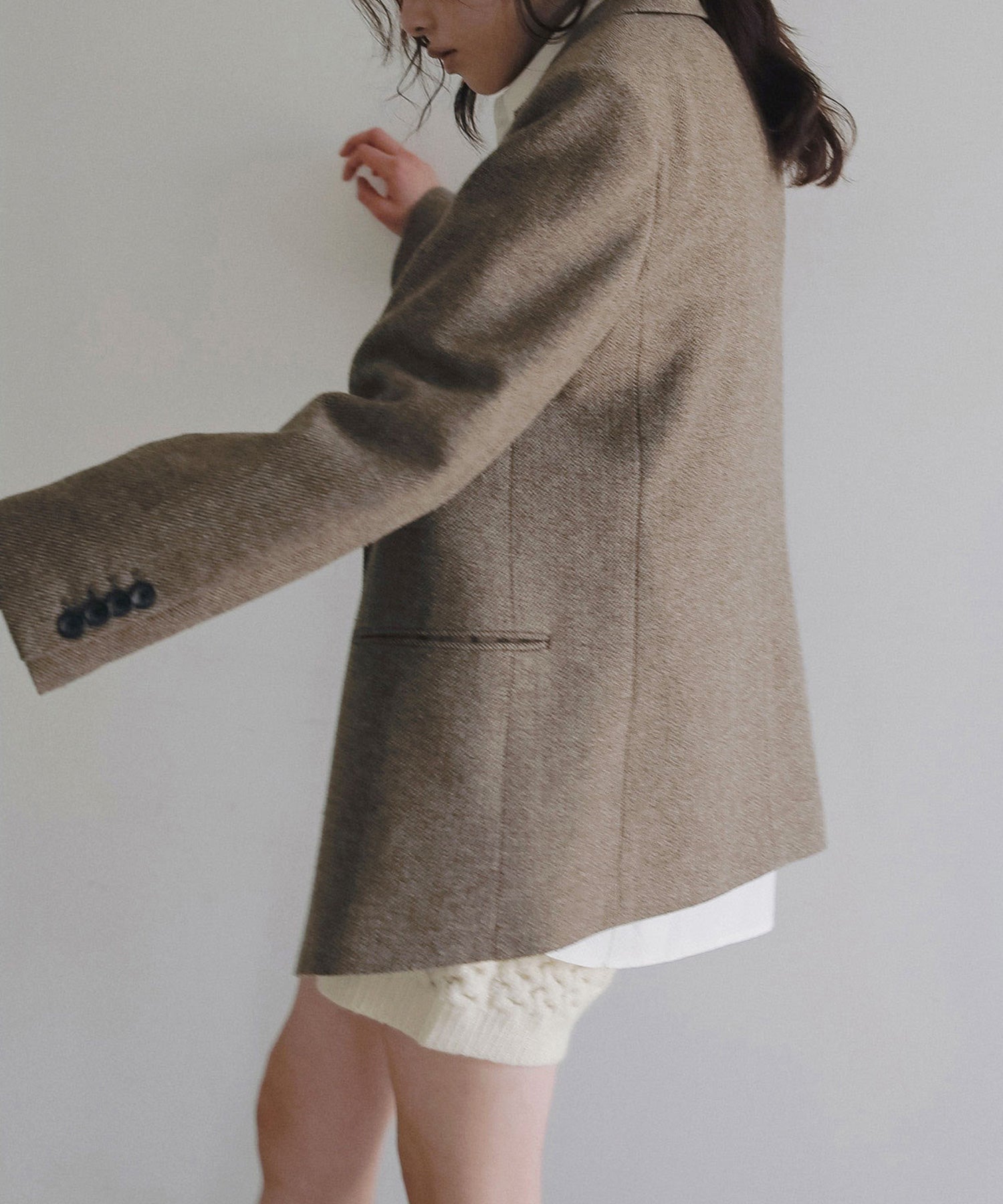 anuke(アンヌーク)】 Herringbone Wool Jacket｜PARIGOT ONLINE