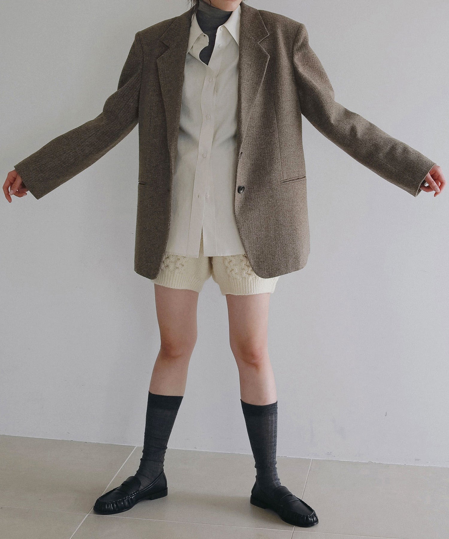anuke(アンヌーク)】 Herringbone Wool Jacket｜PARIGOT ONLINE