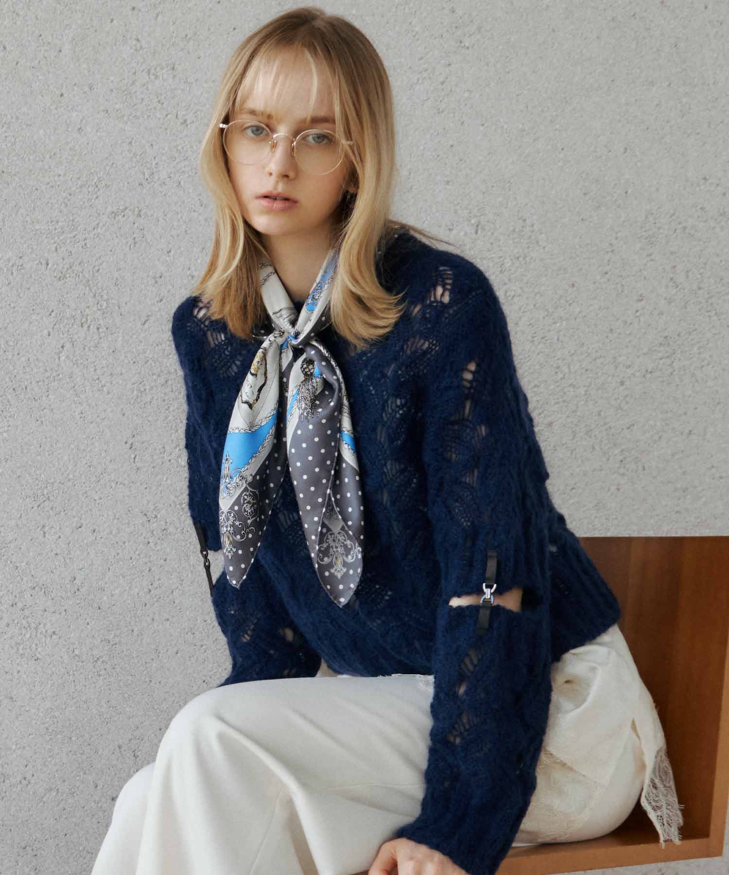 PHOTOCOPIEU PARIGOT別注 MOHAIR CROCHET KNIT