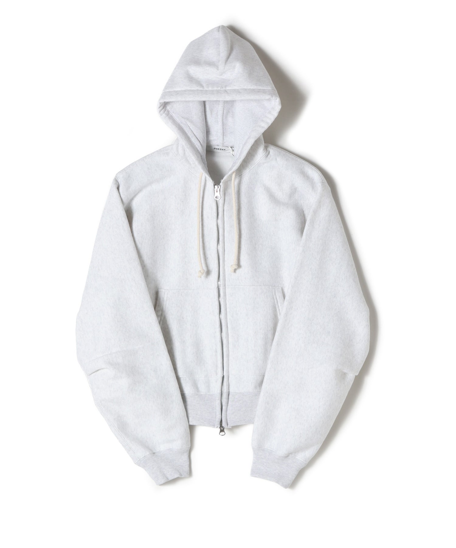 PHEENY(フィーニー)】 Athletic Fleece Zip-Up Hoodie GRAY｜PARIGOT