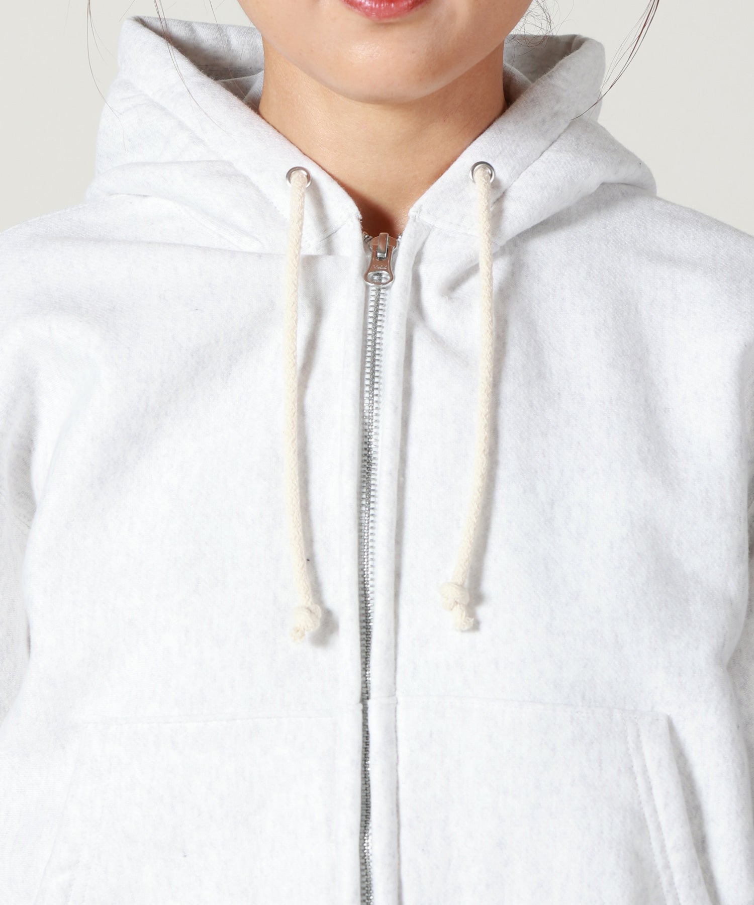 PHEENY(フィーニー)】 Athletic Fleece Zip-Up Hoodie GRAY｜PARIGOT
