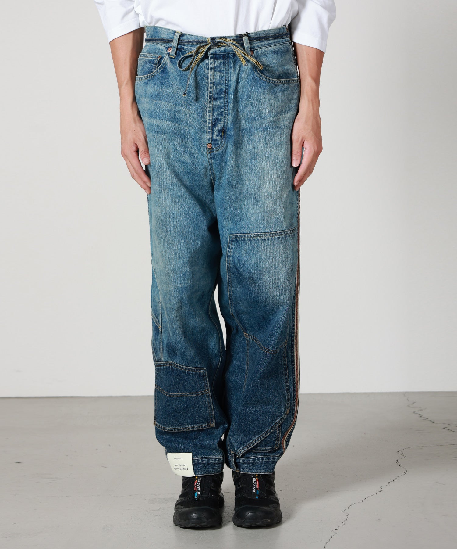 beautiful people double-end selvedge denim tapared graduation 着用イメージ