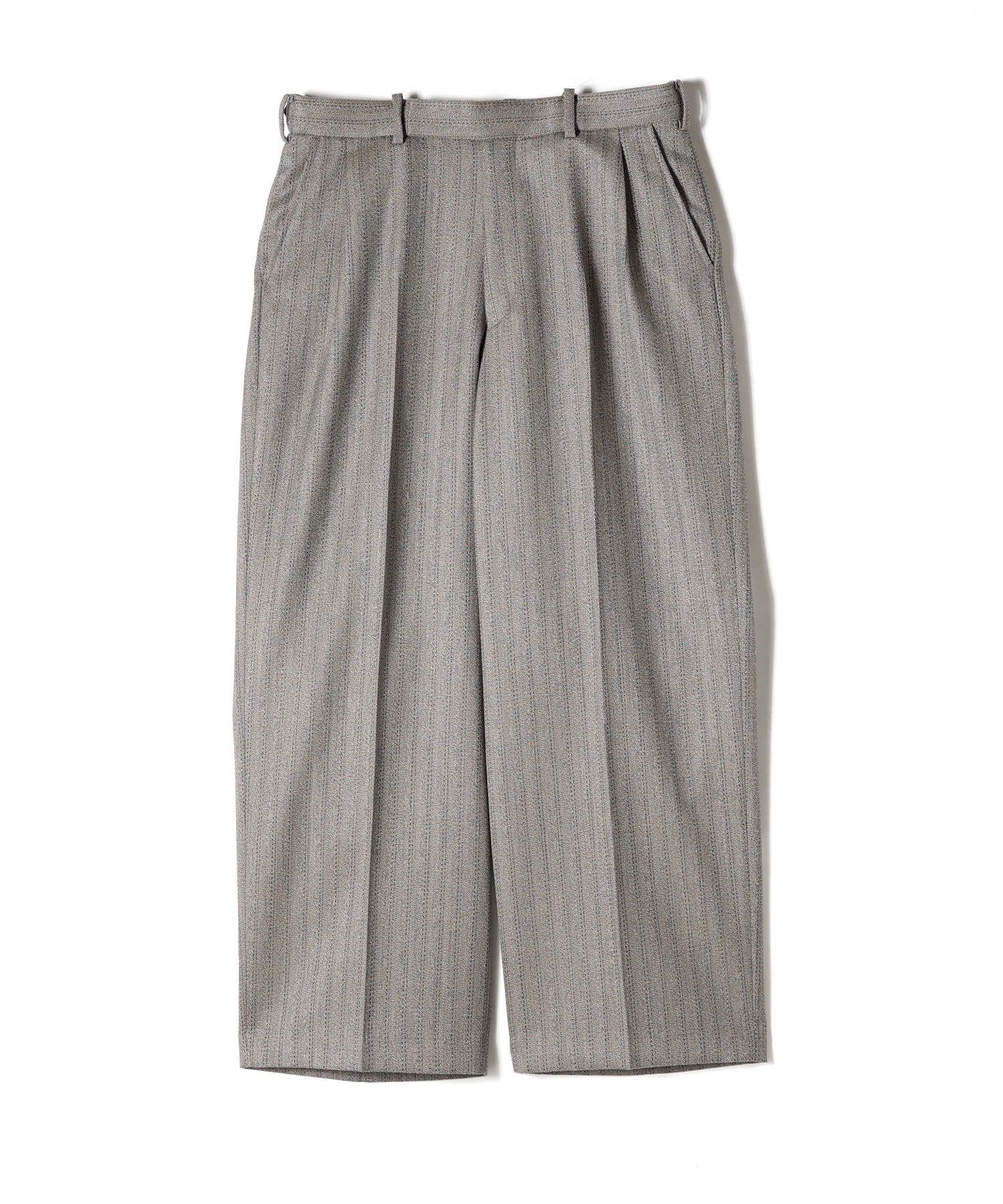 Single Pleat Wide Trousers