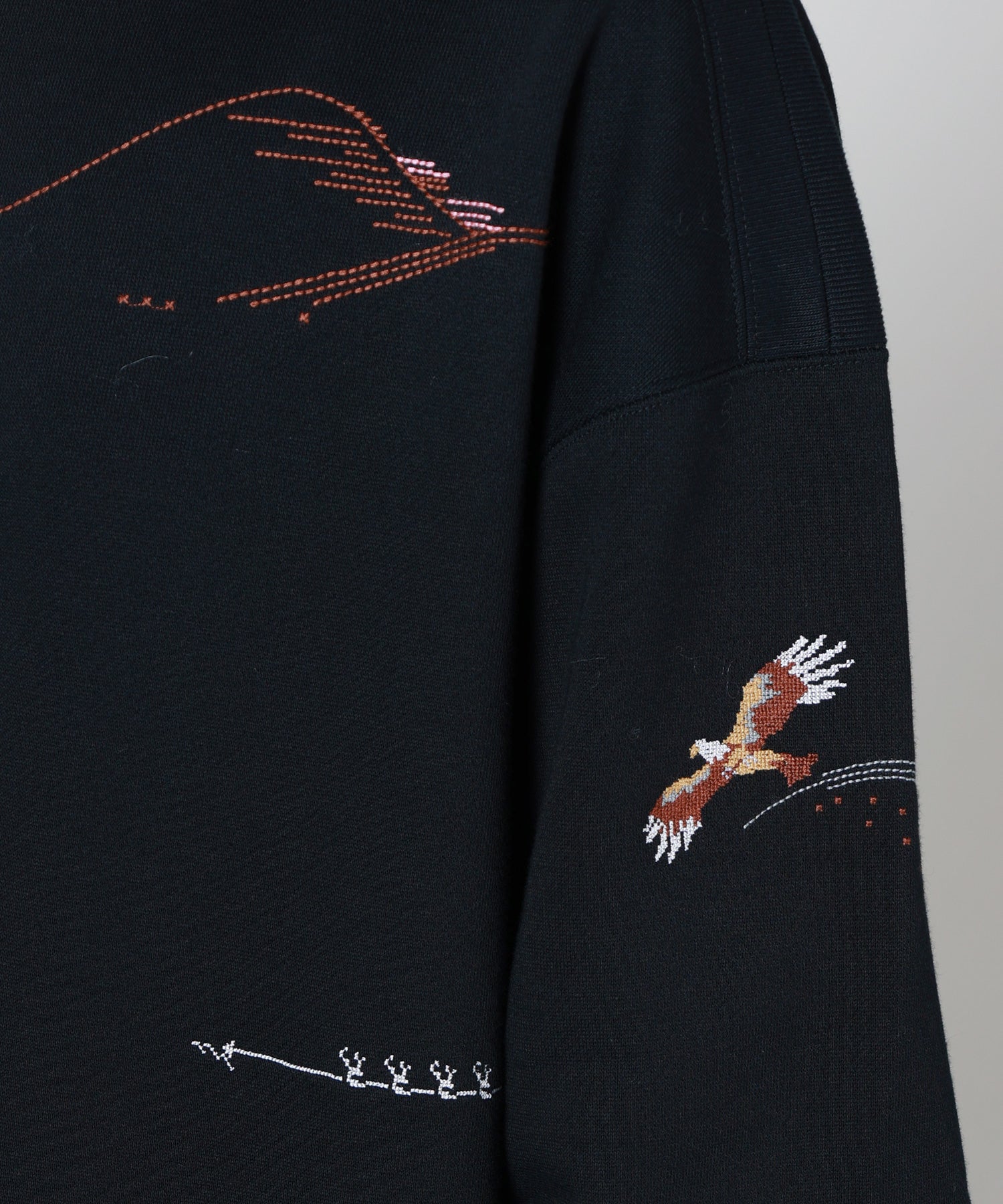 mame kurogouchi 刺繍 パーカー マメ クロゴウチ Mame Kurogouchi(マメ クロゴウチ)】 Landscape Embroidery Sweatshirt
