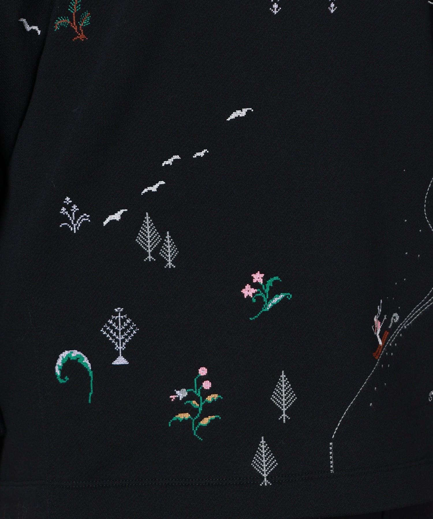 Mame Kurogouchi(マメ クロゴウチ)】 Landscape Embroidery Sweatshirt