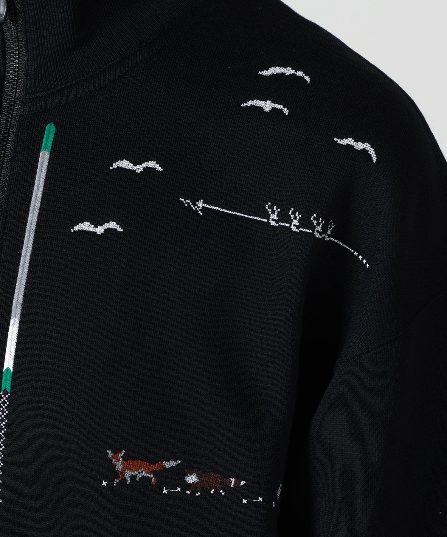 Mame Kurogouchi(マメ クロゴウチ)】 Landscape Embroidery Half