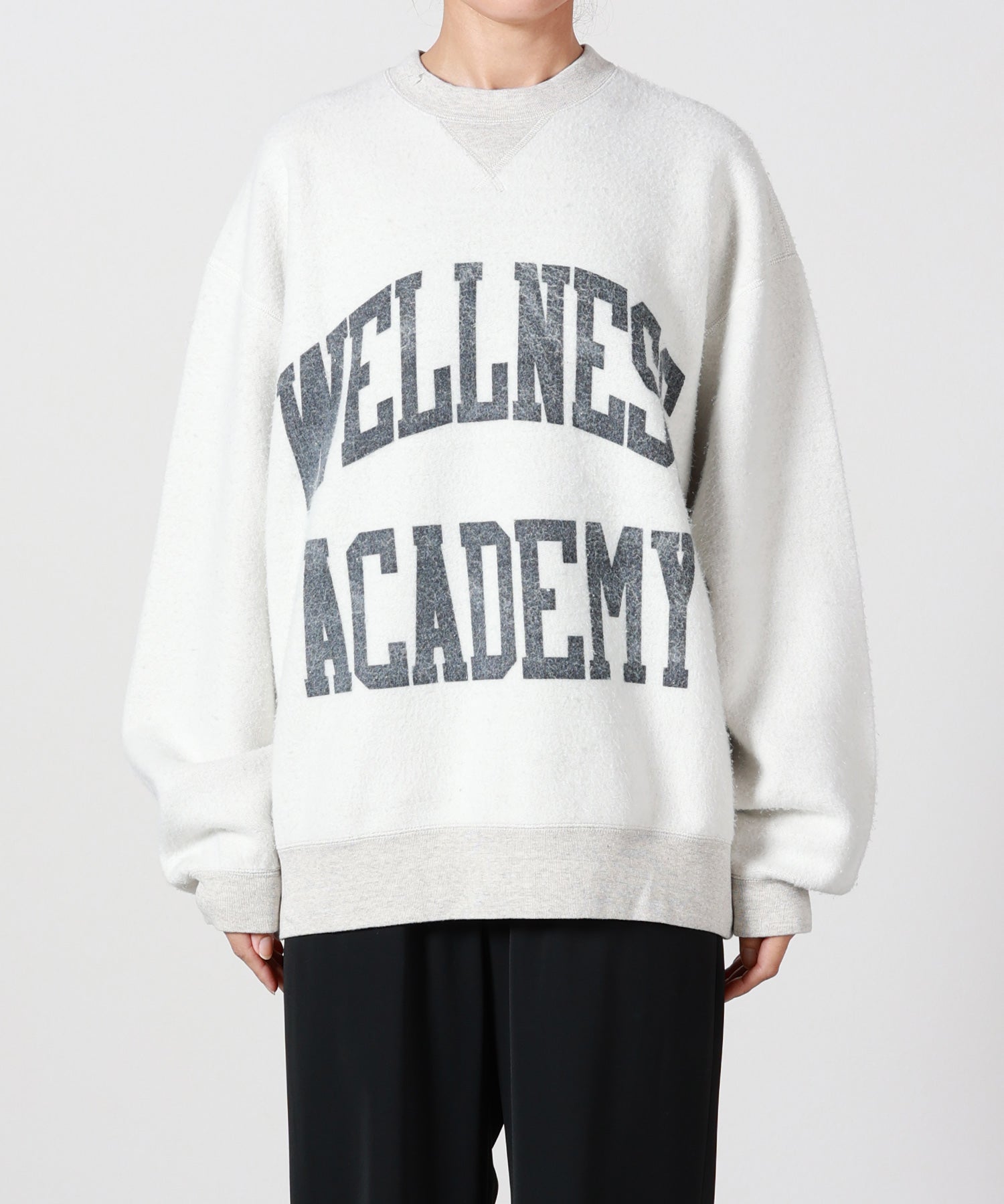 INSCRIRE アンスクリア　クルーネックスウェット　トレーナー　カレッジロゴ INSCRIRE(アンスクリア)】 Loose Fit Reversible Sweat｜PARIGOT