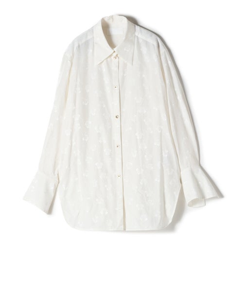 Floral Jacquard Oversized Shirt WOMEN(レディース)
