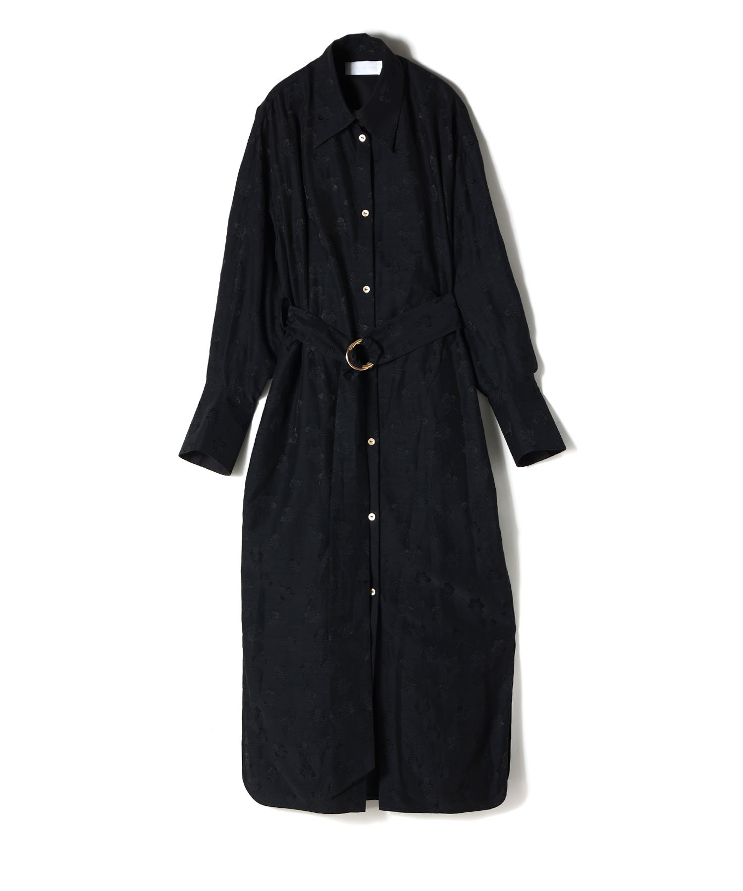 Mame Kurogouchi(マメ クロゴウチ)】 Floral Jacquard Shirt Dress