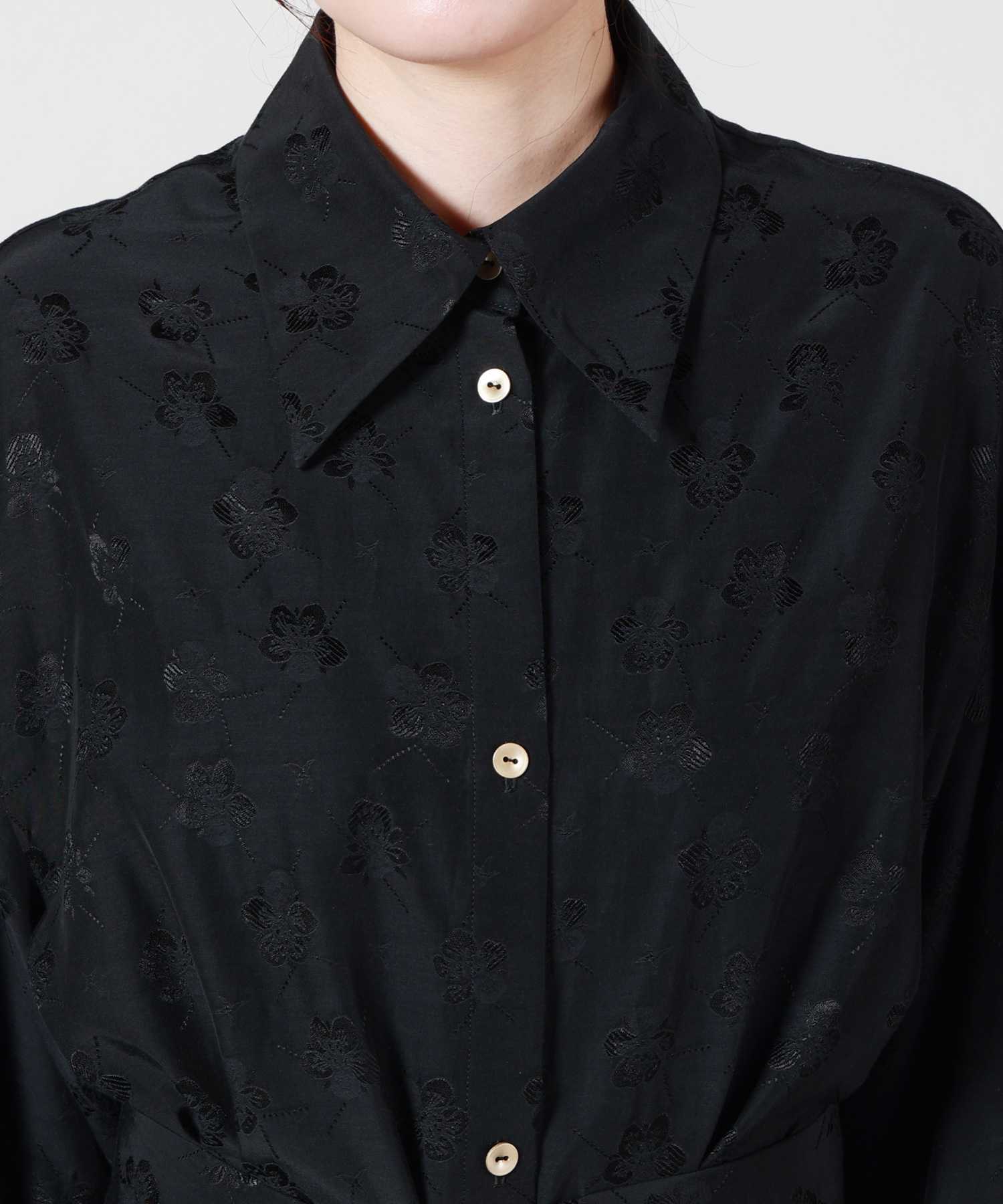Mame Kurogouchi(マメ クロゴウチ)】 Floral Jacquard Shirt Dress