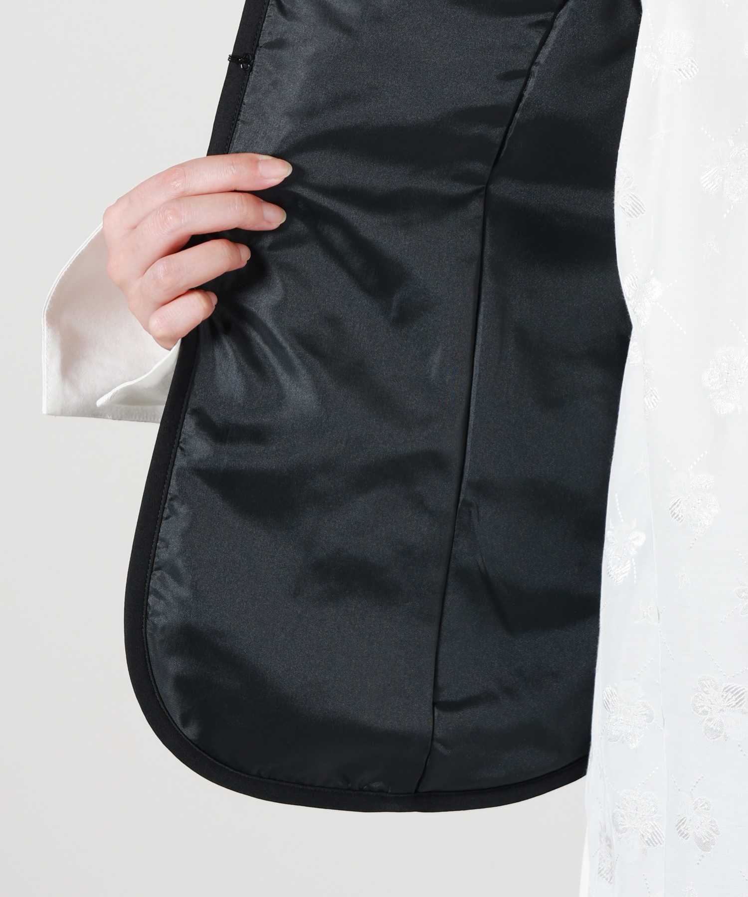 Mame Kurogouchi(マメ クロゴウチ)】 Floral Jacquard Quilting Vest