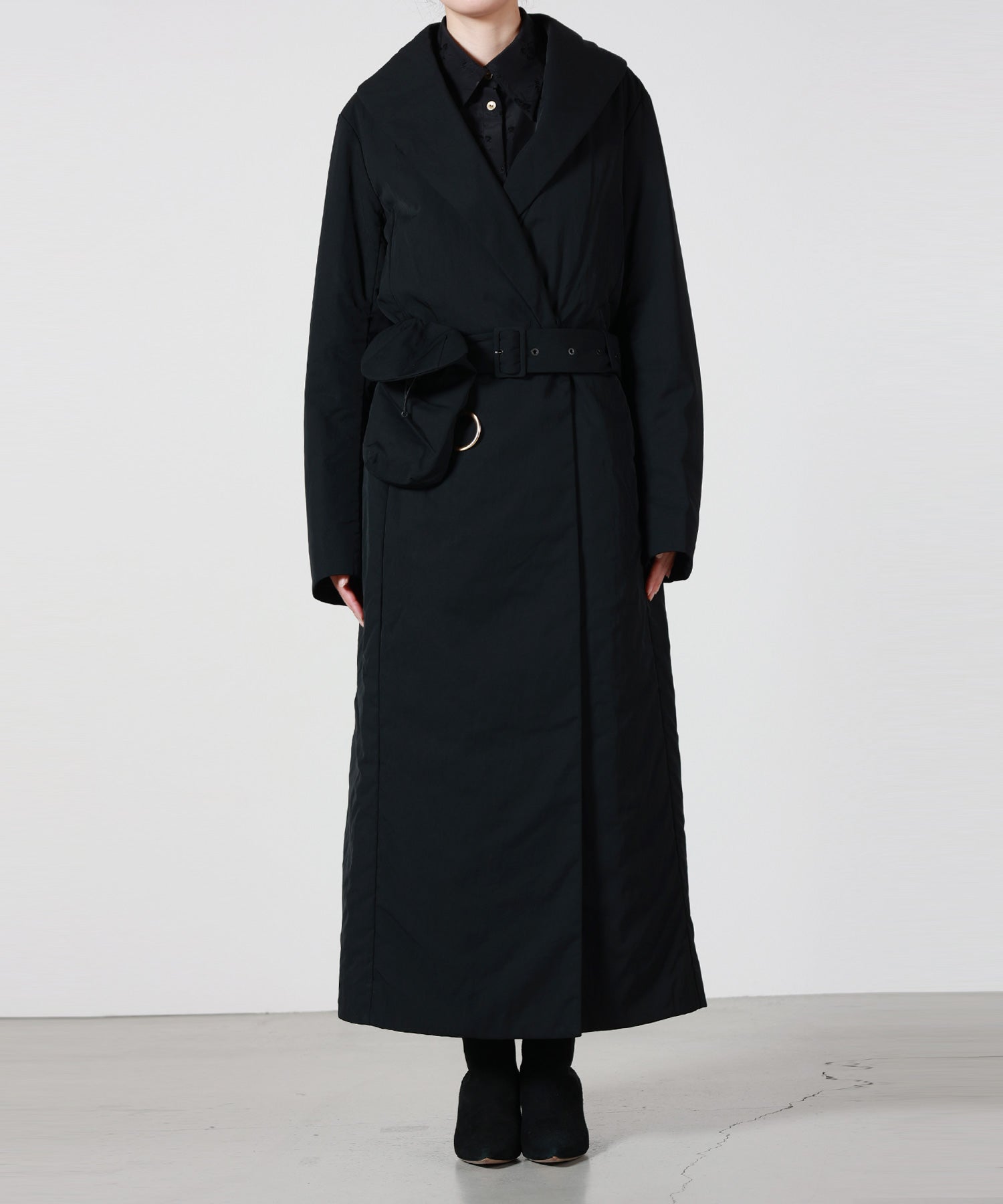 Mame Kurogouchi(マメ クロゴウチ)】 Nylon Twill Chesterfield Coat