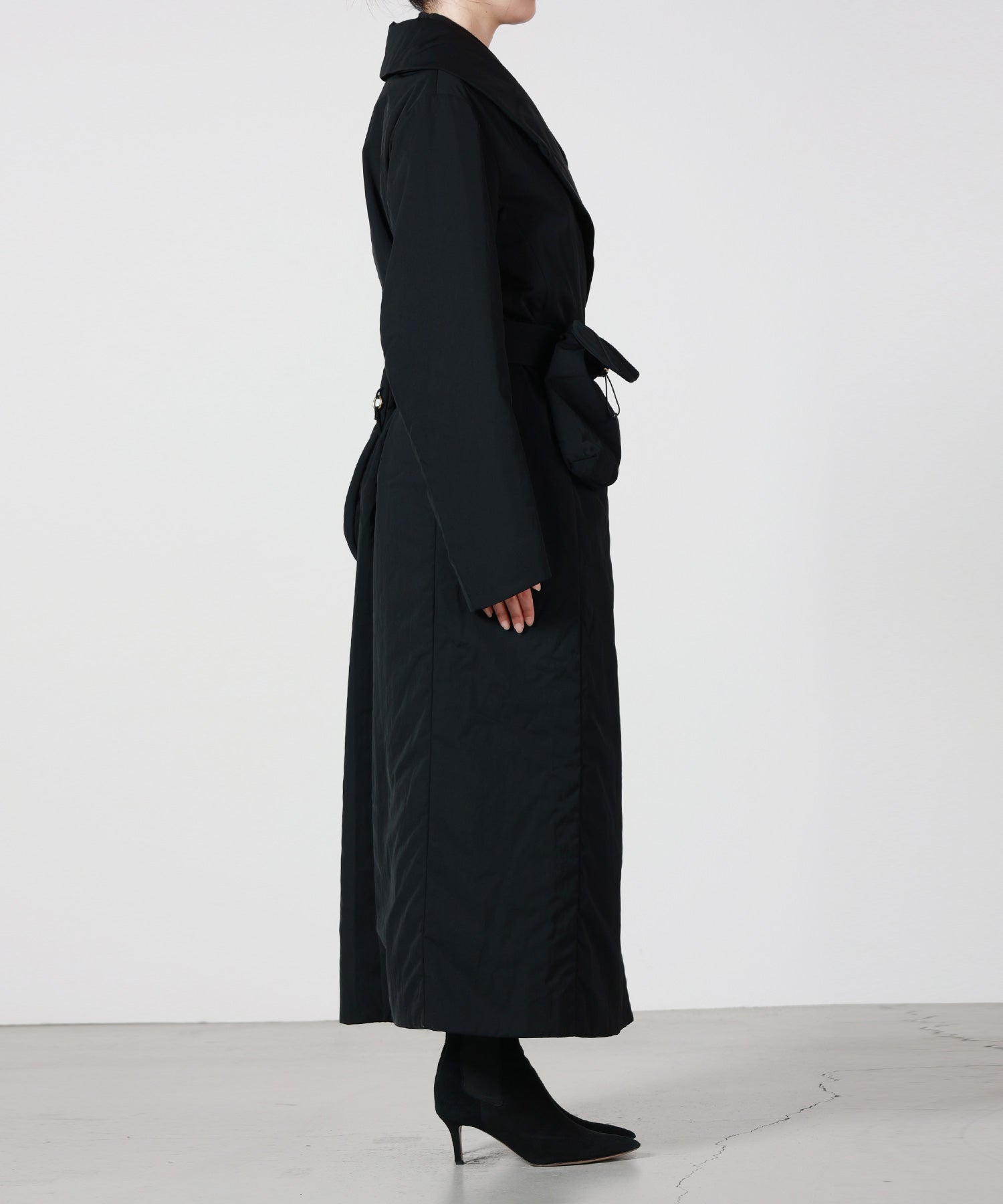 Mame Kurogouchi(マメ クロゴウチ)】 Nylon Twill Chesterfield Coat