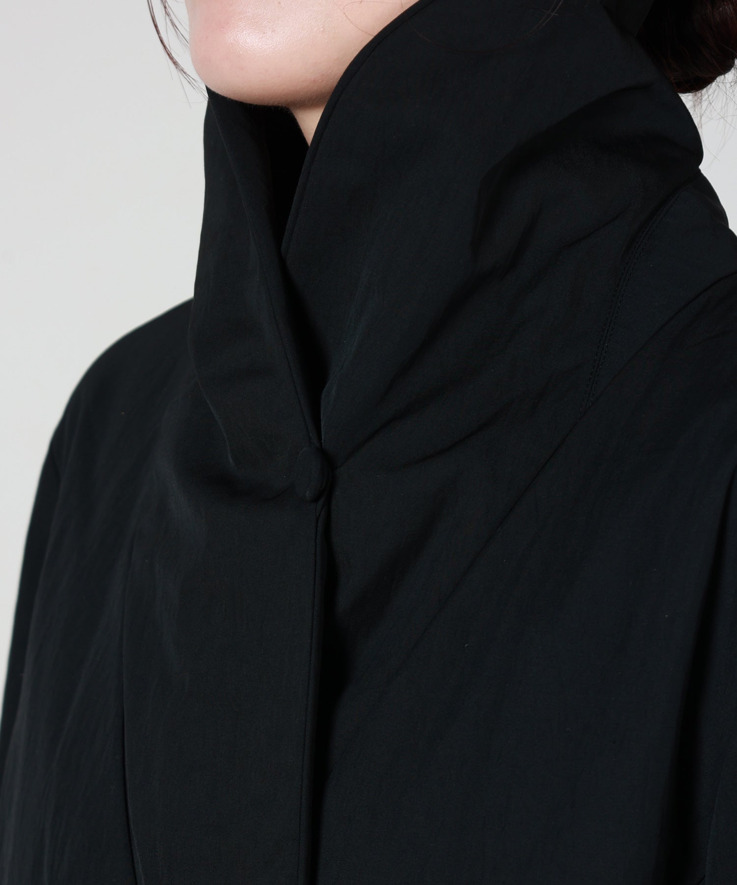 Mame Kurogouchi(マメ クロゴウチ)】 Nylon Twill Chesterfield Coat Mame Kurogouchi(マメ クロゴウチ)】 Nylon Twill Chesterfield Coat