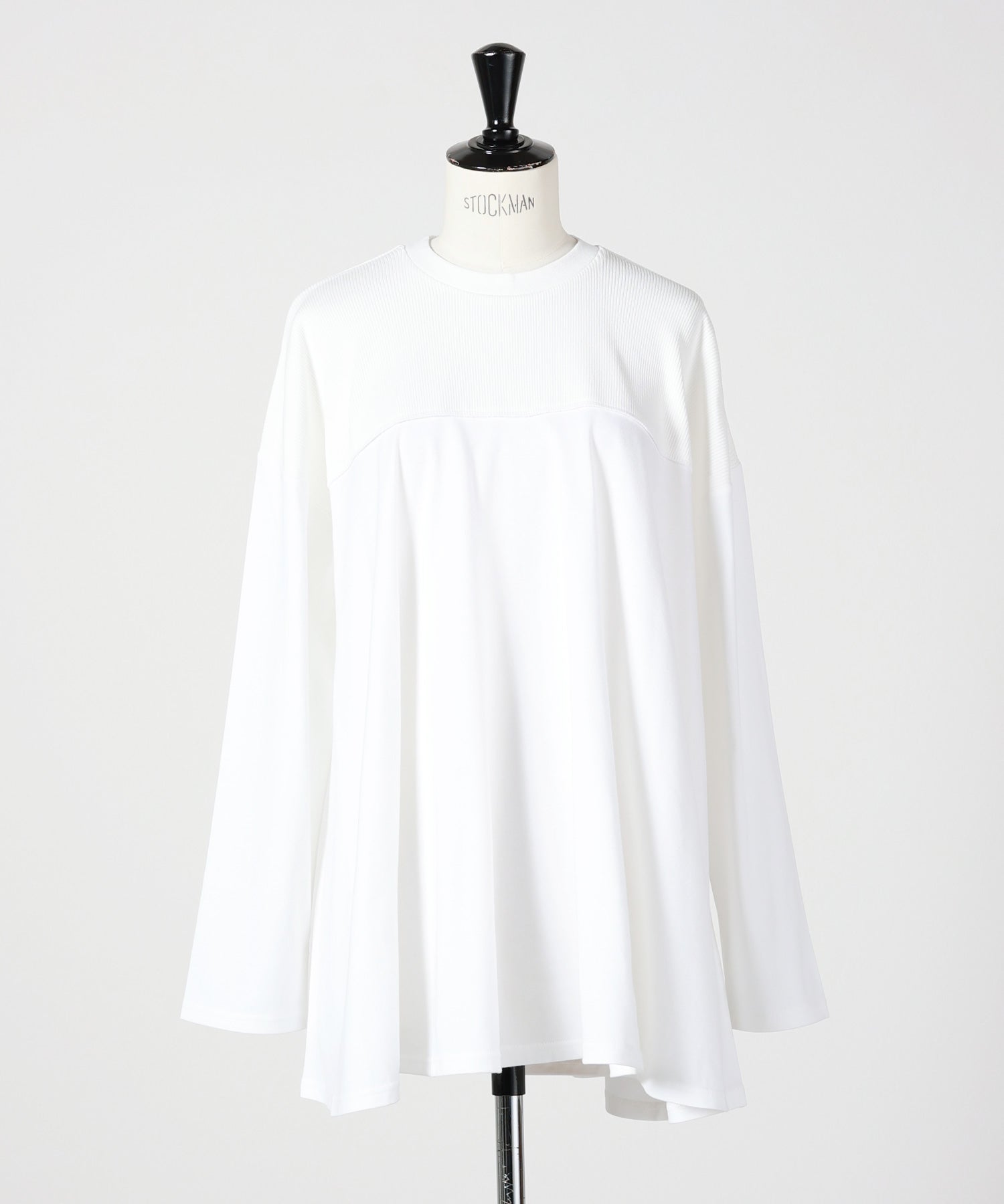 ENFOLD(エンフォルド)】 MIX-FABRIC LONG-SLEEVES T-SHIRT｜PARIGOT