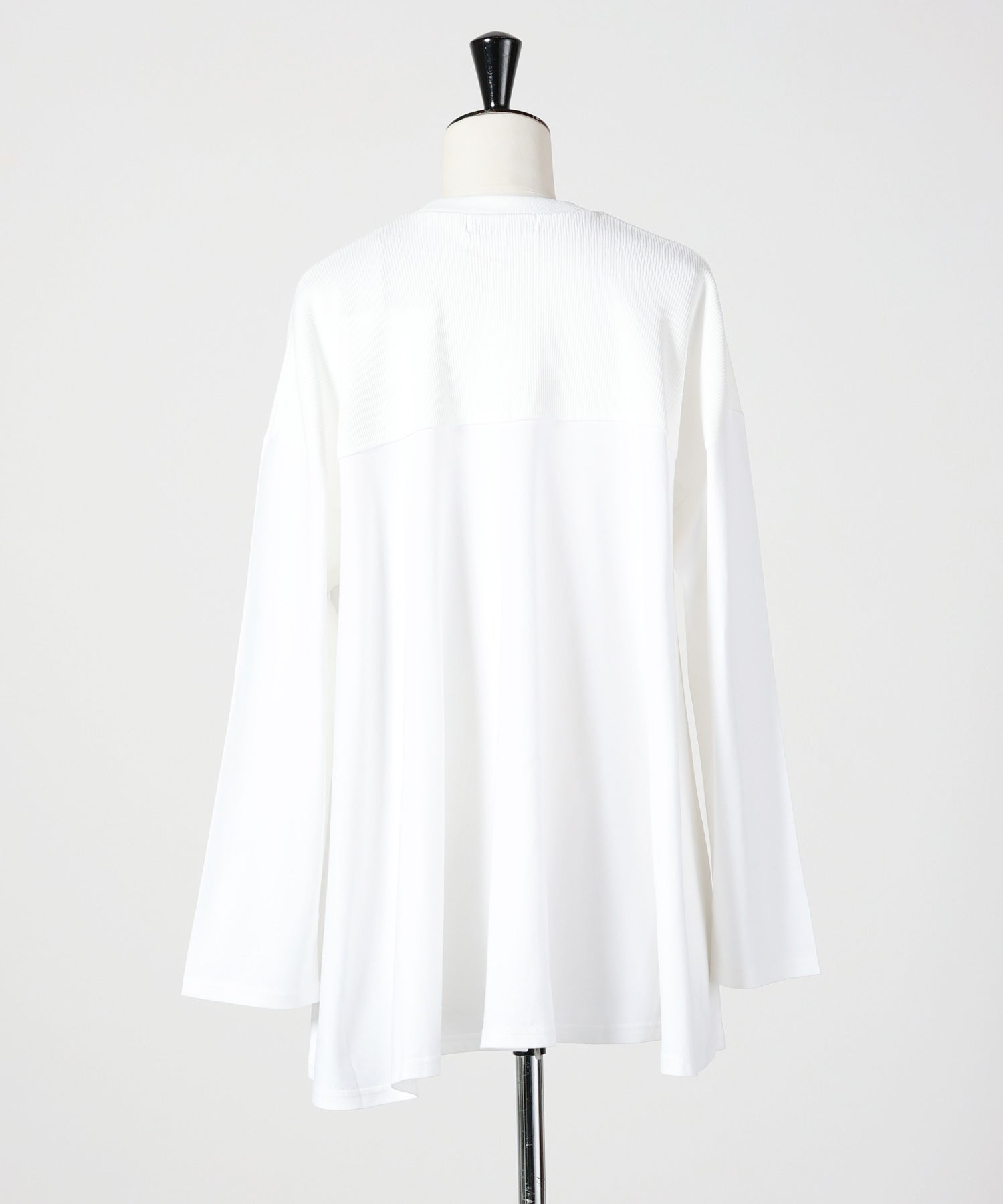 ENFOLD(エンフォルド)】 MIX-FABRIC LONG-SLEEVES T-SHIRT｜PARIGOT