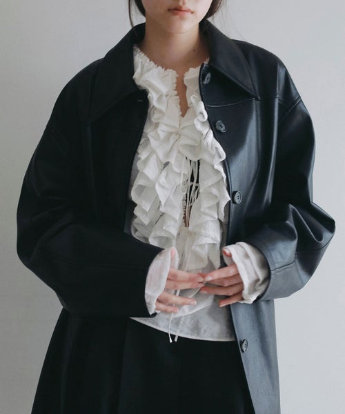anuke Ecoleather Over Jacket WOMEN(レディース)
