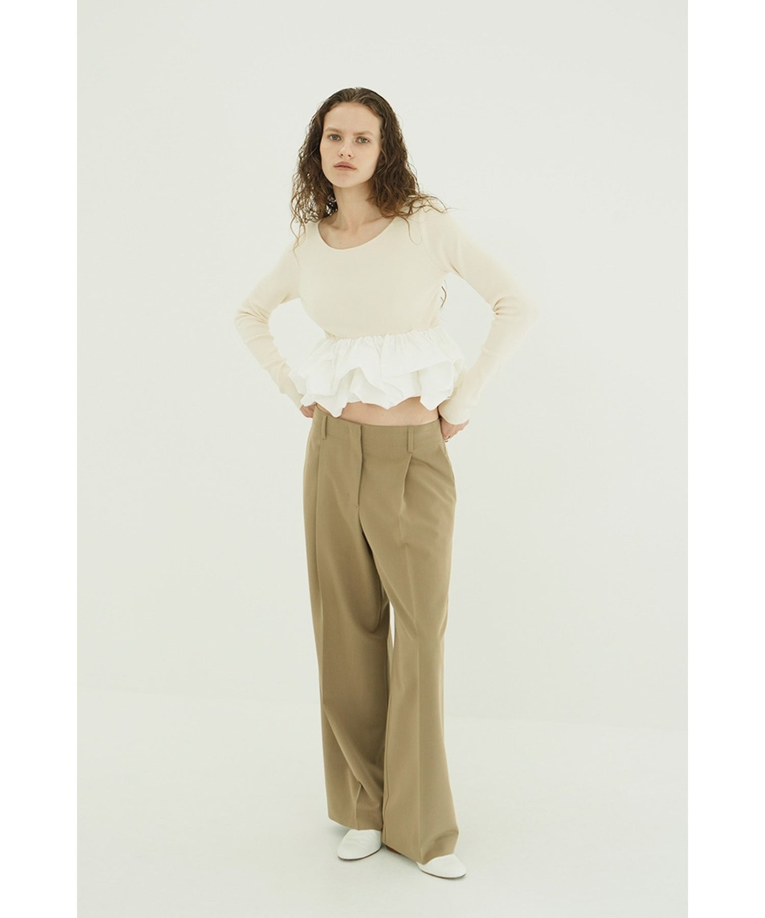 CLANE(クラネ)】 W BALLOON SHORT KNIT TOPS｜PARIGOT ONLINE（パリゴ