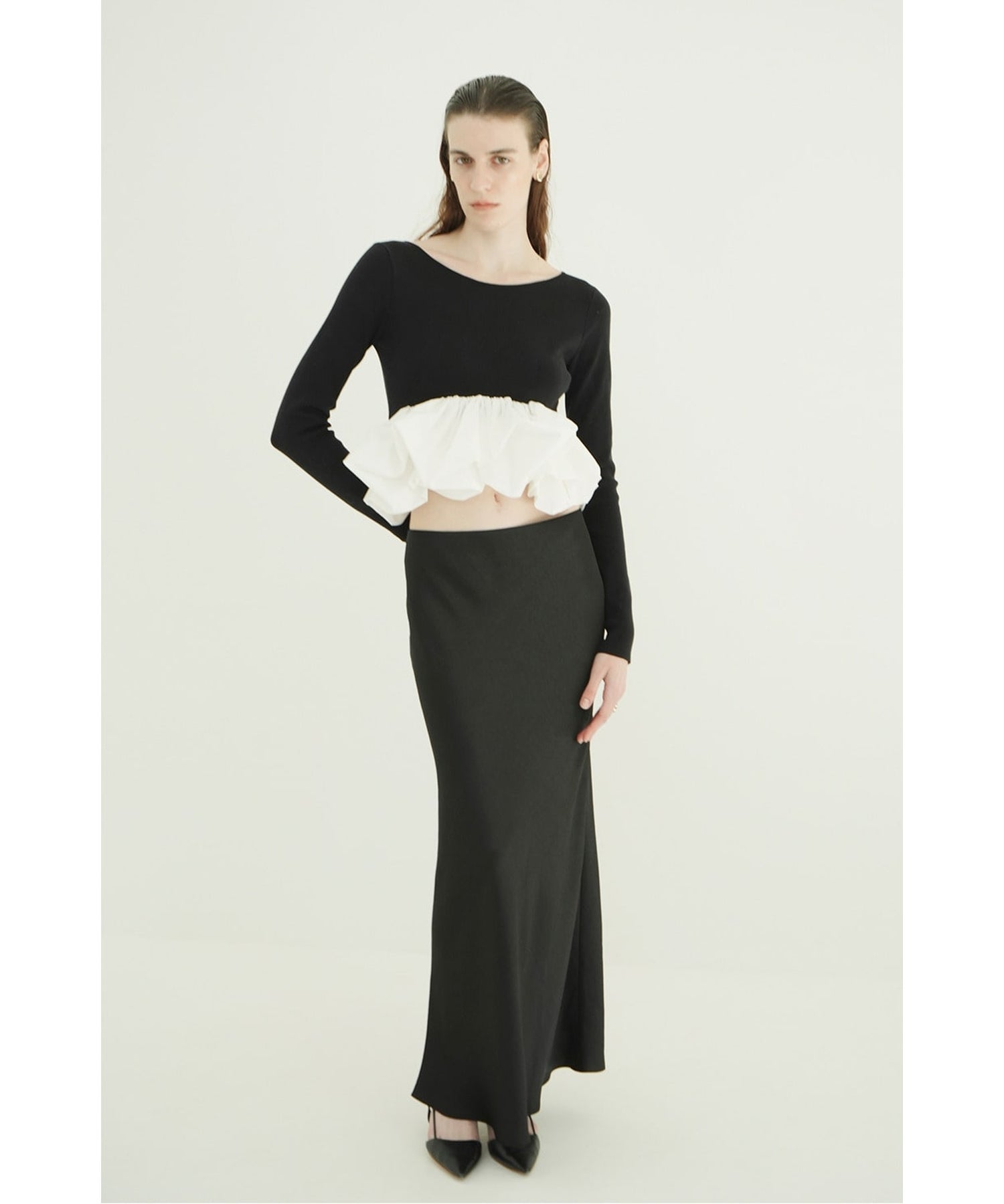 CLANE(クラネ)】 W BALLOON SHORT KNIT TOPS｜PARIGOT ONLINE（パリゴ