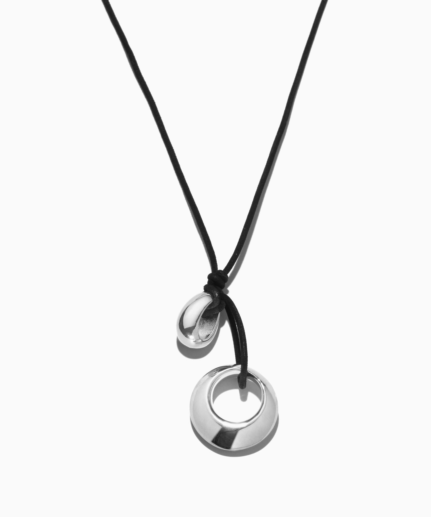 STERLING SILVER / BLACK CORD